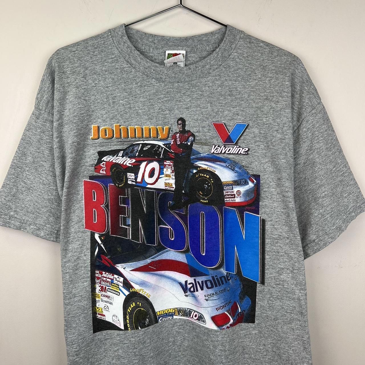 NASCAR × Vintage Johnny Benson Valvoline Racing Graphic T-Shirt Size US XL / EU 56 / 4 - 2 Thumbnail