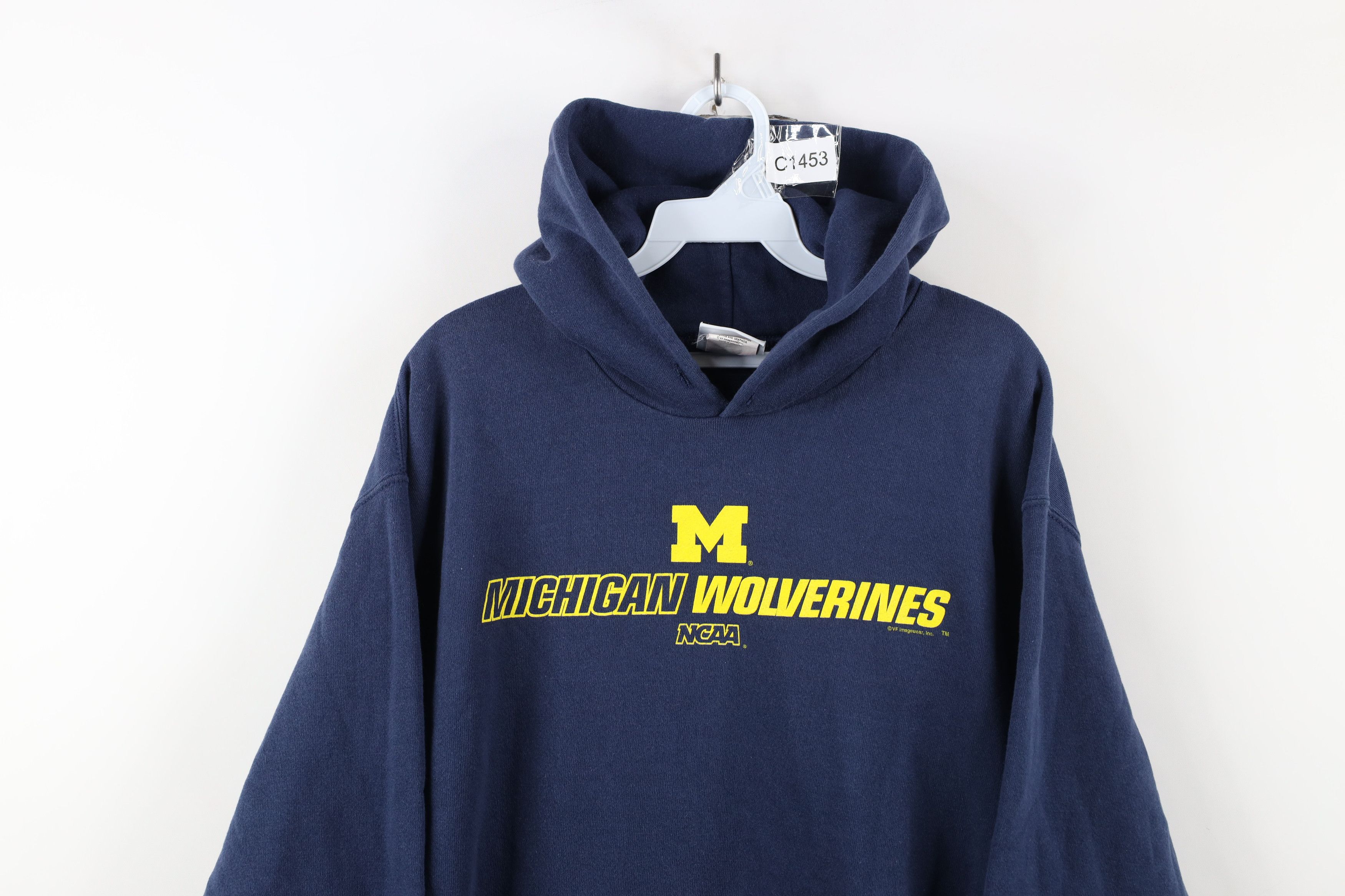 Vintage Vintage Spell Out University of Michigan Hoodie Sweatshirt Size US M / EU 48-50 / 2 - 2 Thumbnail
