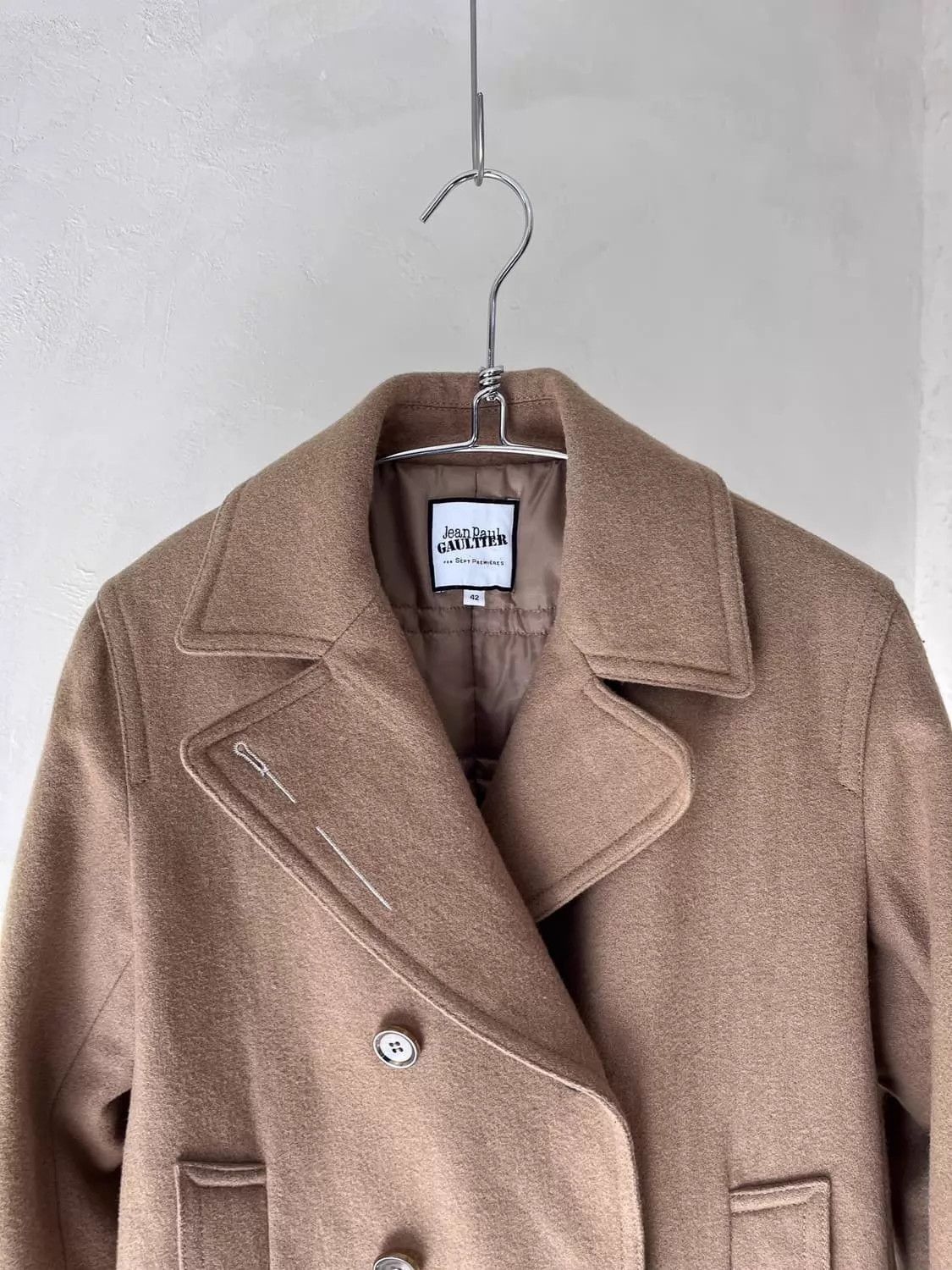 Jean Paul Gaultier Jean Paul Gaultier Vtg Wool Bateau DB Unisex Tan Size M / US 6-8 / IT 42-44 - 1 Thumbnail