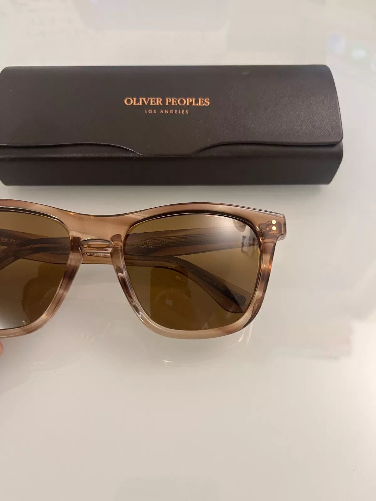 Oliver Peoples OLIVER PEOPLES LYNES SUN Washed Sunstone/ True Brown Size ONE SIZE - 8 Thumbnail