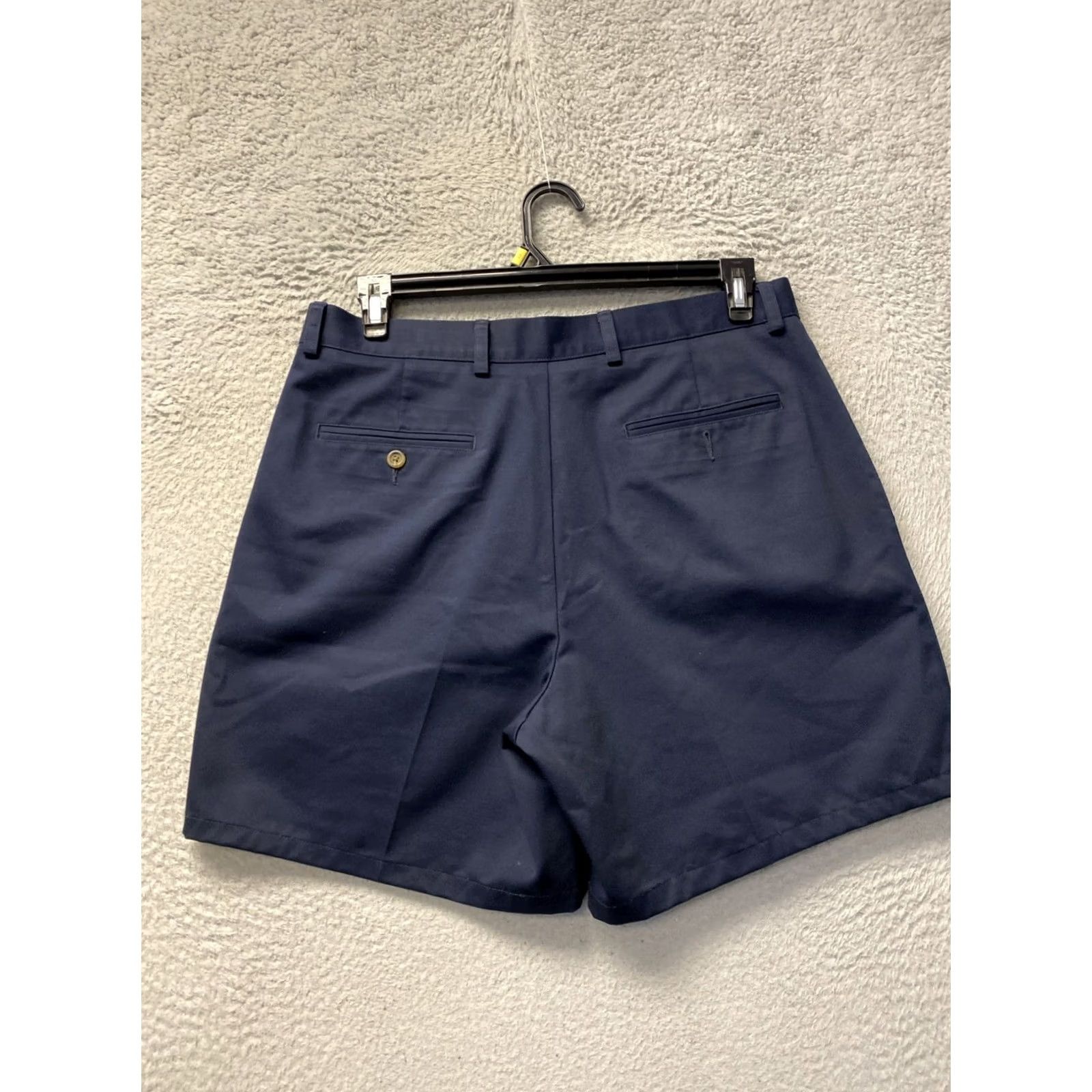 Nordstrom John W Nordstrom Men’s Navy Pleated Shorts 34 Chino Casual Travel 9in Inseam Pacific Kad Navy Size US 34 / EU 50 - 6 Thumbnail