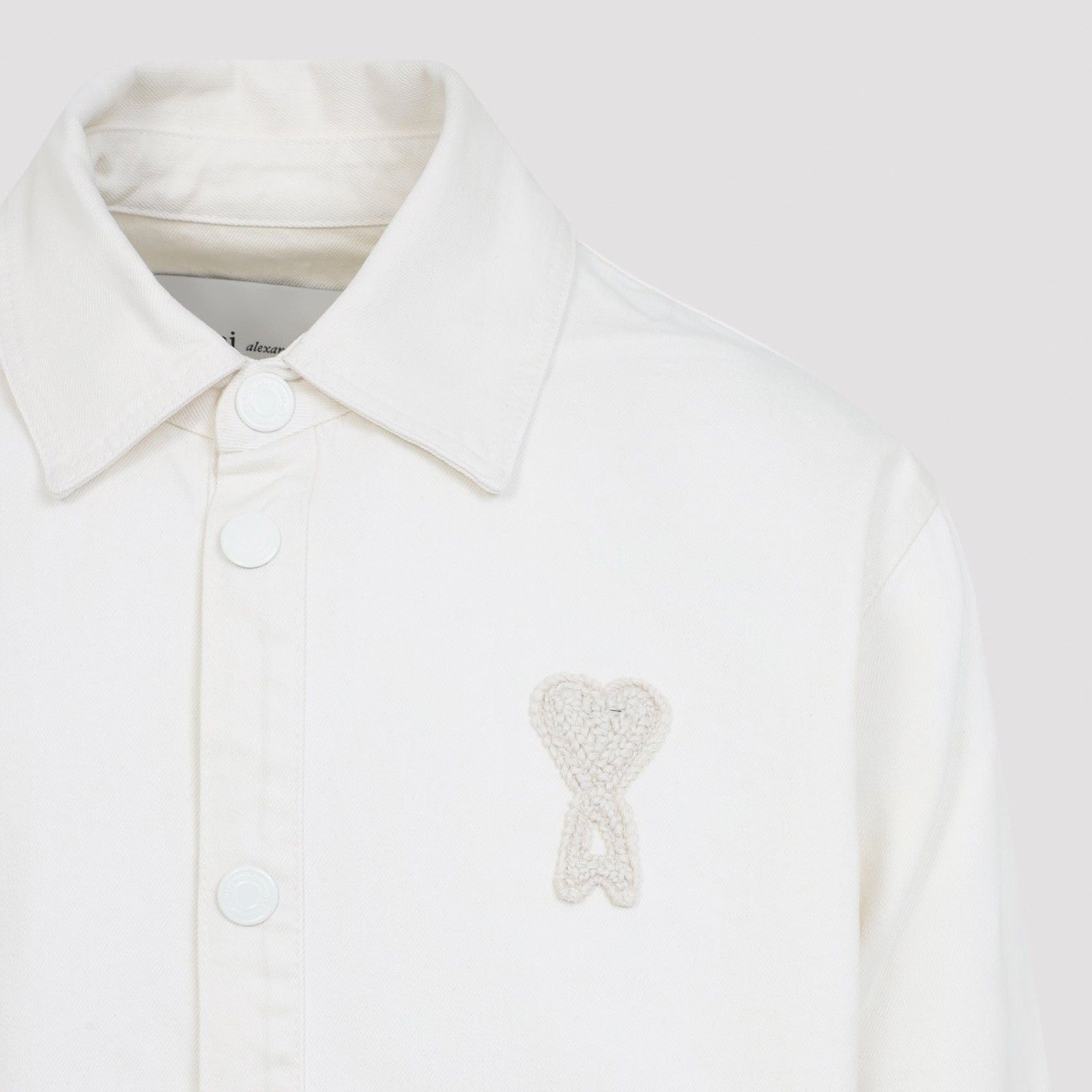 AMI AMI DE Coeur White Cotton Overshirt Jacket New & Authentic ( Size US S / EU 44-46 / 1 - 3 Thumbnail