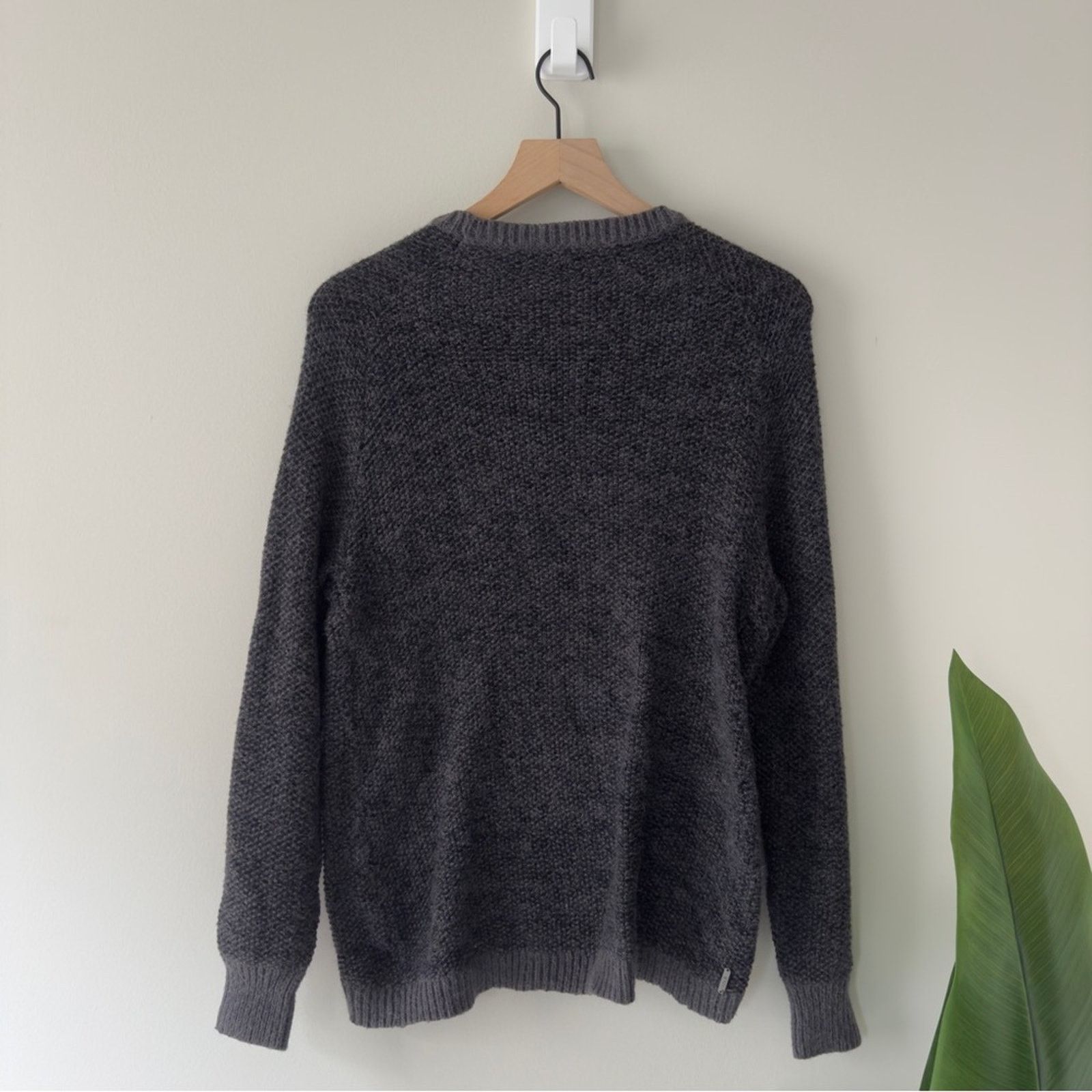 Other Lole Alpaca Blend Charcoal tight Knit Sweater crew neck Warm Size XL / US 12-14 / IT 48-50 - 3 Thumbnail