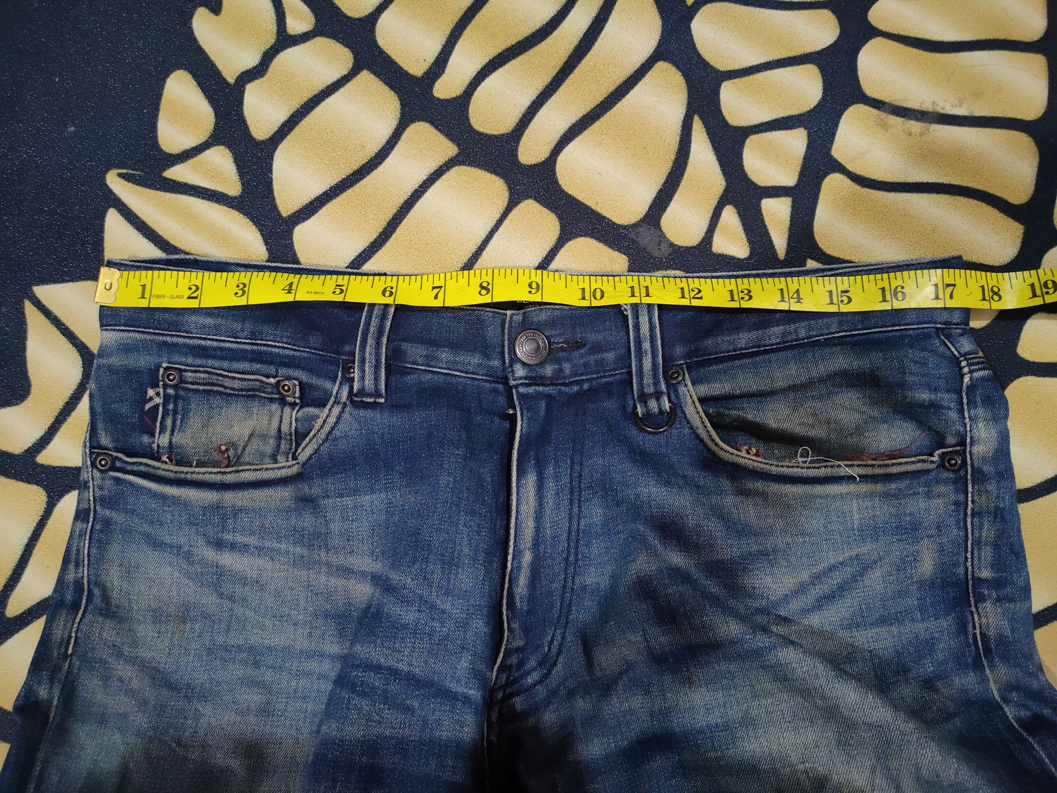 Burberry VINTAGE BURBERRY BLACK LABEL RUSTY RIPPED DENIM JEANS PANTS Size US 35 - 5 Thumbnail