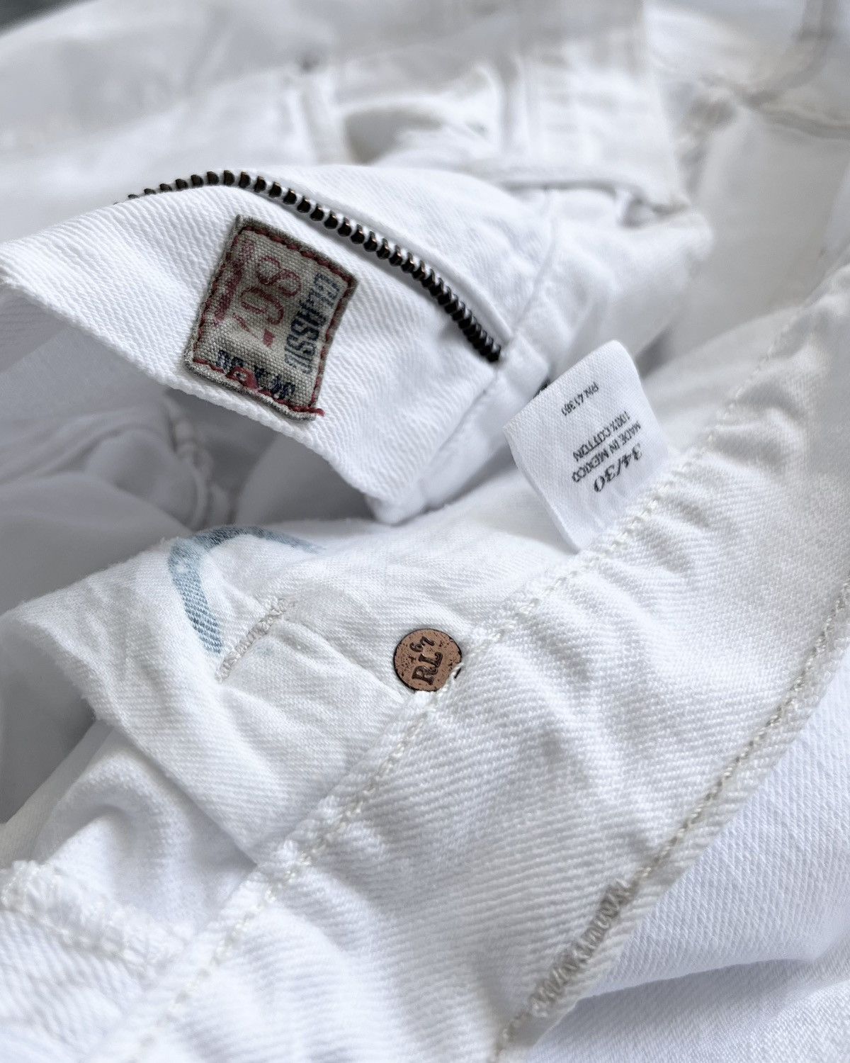 Polo Ralph Lauren POLO RALPH LAUREN WHITE DENIM Size US 35 - 12 Thumbnail