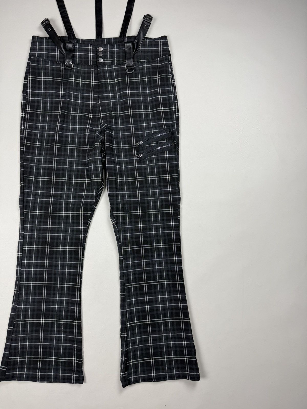 Killstar Killstar Ladies Gothic Plaid Pants Overall Size 4XL Size 36" / US 14 / IT 50 - 4 Thumbnail