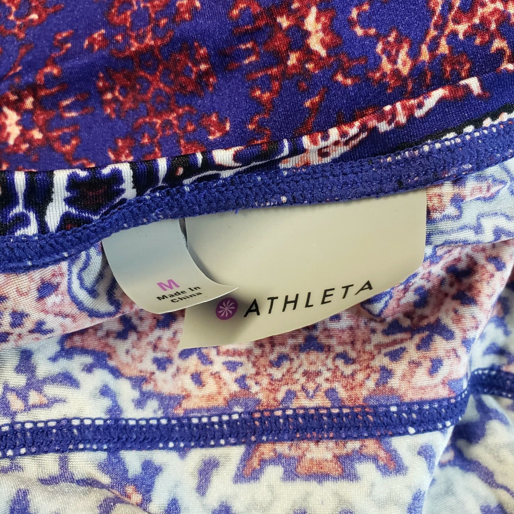Athleta Athleta Tank Top Womens Sz Medium Multicolor Cinched Side Scoop Neck Sleeveless Activewear Size M / US 6-8 / IT 42-44 - 6 Thumbnail