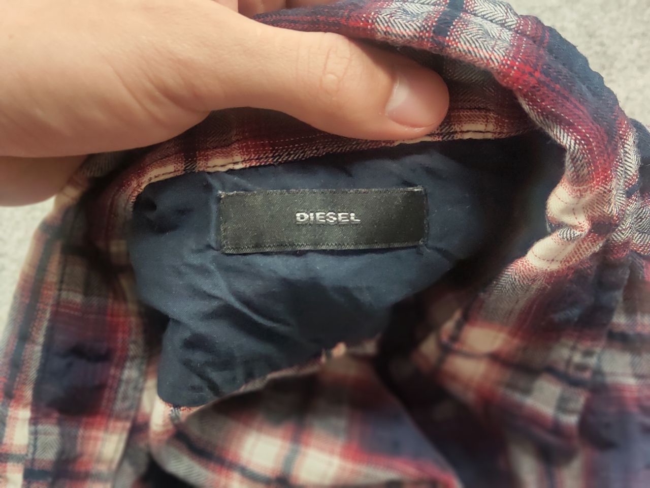Diesel Diesel Vintage Y2K checkered flannel shirt loose long sleeve Size US L / EU 52-54 / 3 - 11 Thumbnail