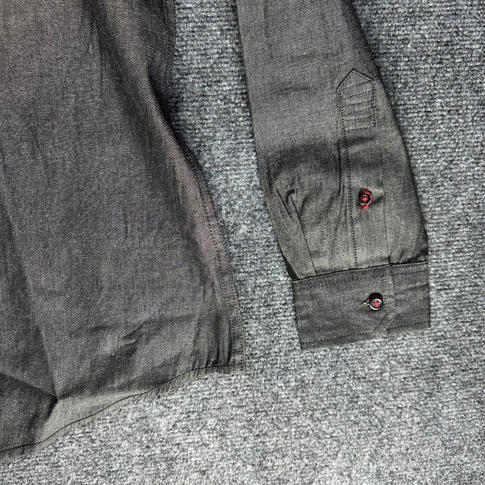 Vintage Tranquility & Mayhem Shirt Mens L Slim Fit Button Down Charcoal Gray Long Sleeve NEW Size US L / EU 52-54 / 3 - 3 Thumbnail