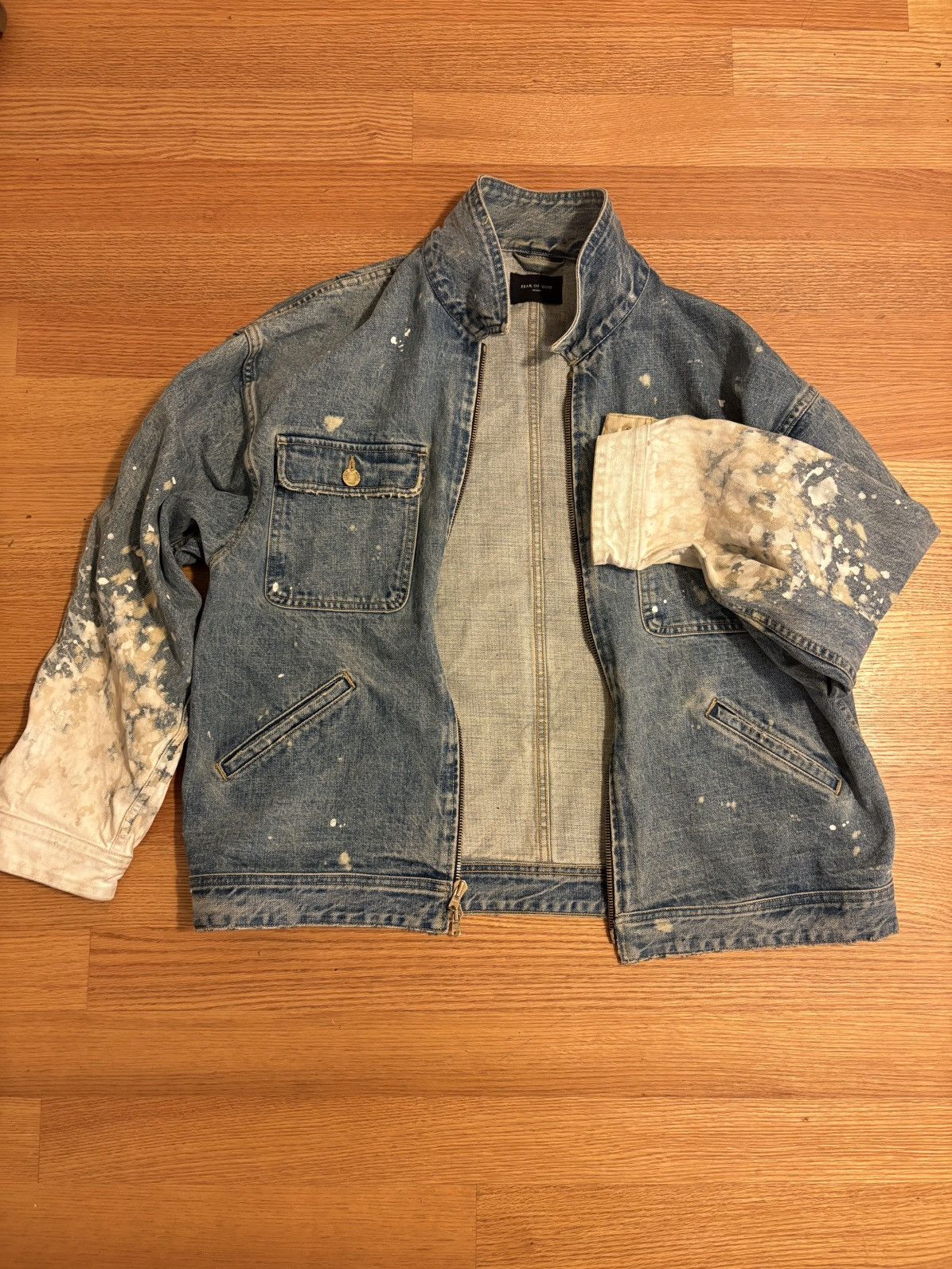 Fear of God Fear of God Jeans Distressed Denim Jacket, M (Oversized) Size US M / EU 48-50 / 2 - 10 Thumbnail