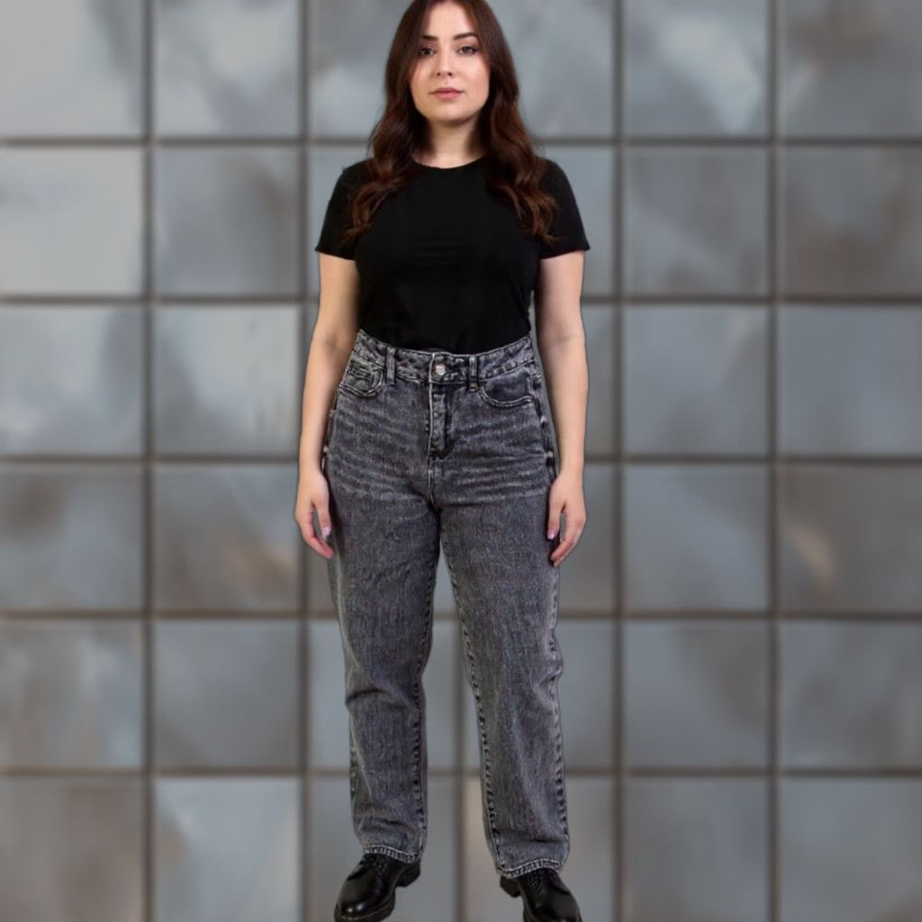 Pacsun Pacsun Jeans Womens 25 Black Faded High Rise Denim Pants Mom Skater Punk Vintage Jeans Size 42" / US 20 - 1 Thumbnail