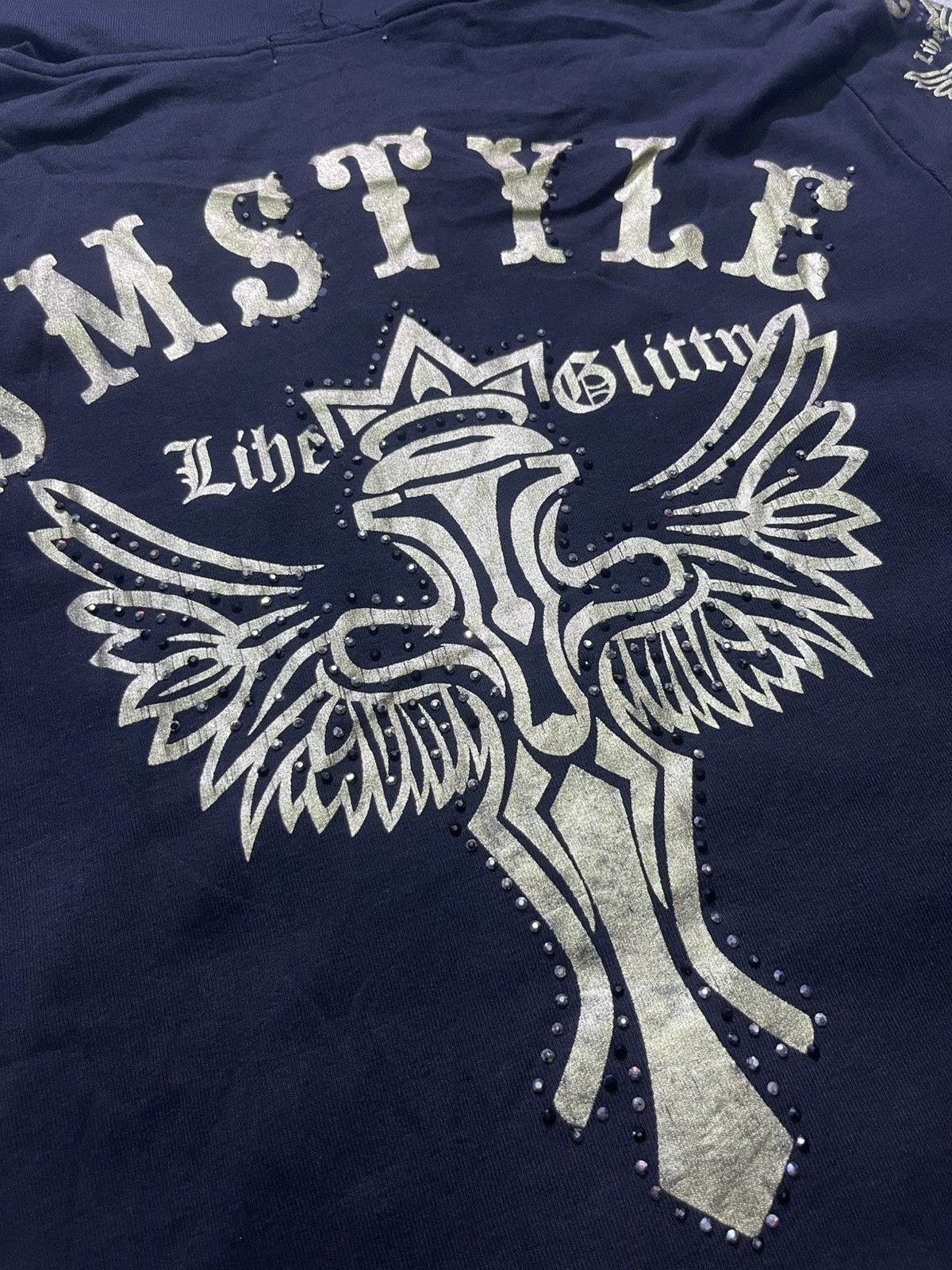 Japanese Brand Y2K JMSTYLE short sleeve tshirt full ziper motif Size M / US 6-8 / IT 42-44 - 3 Thumbnail