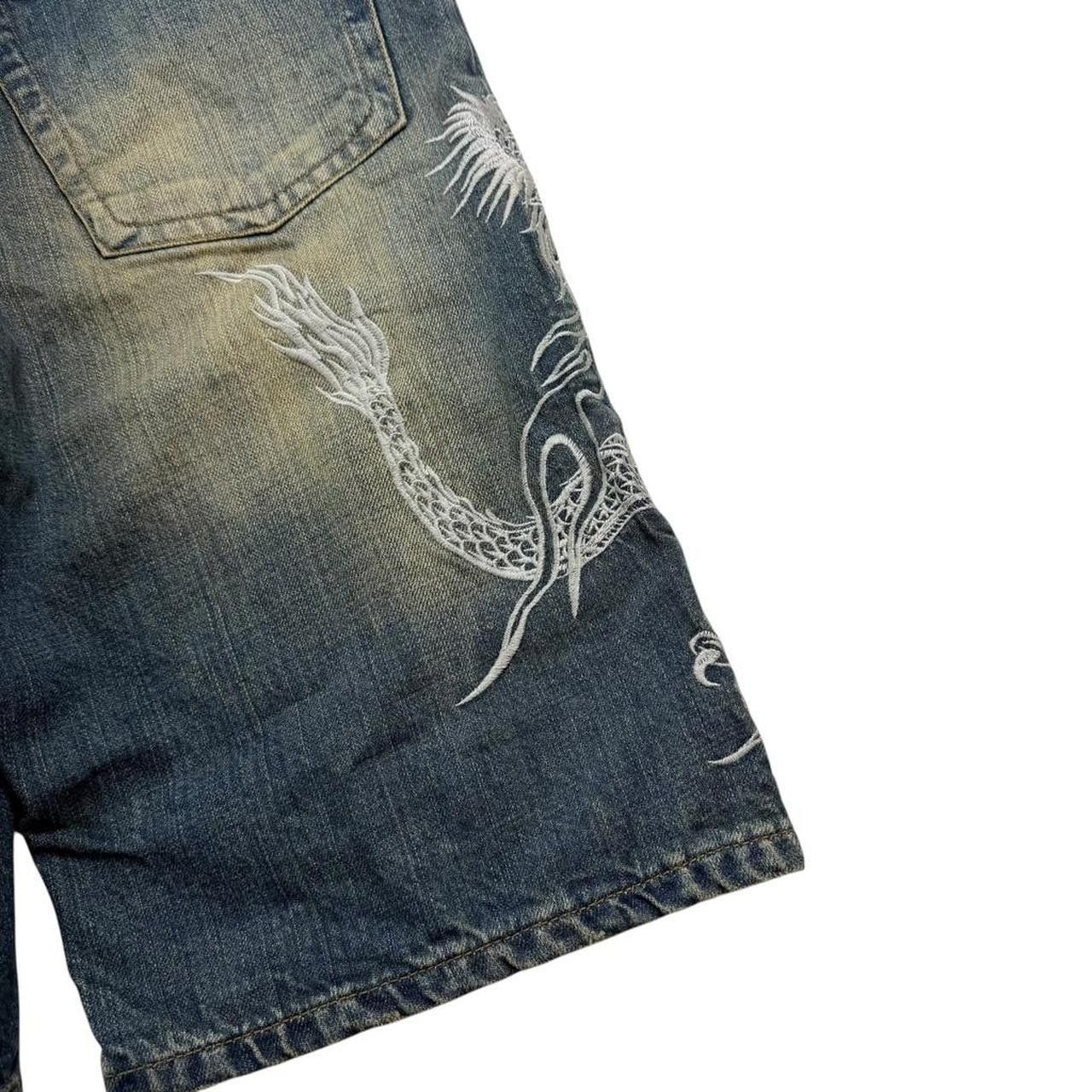 Karakuri Tamashii Karakuri Tamashii Embroidered Dragon Japanese Jorts Waist 30 Size US 30 / EU 46 - 4 Thumbnail
