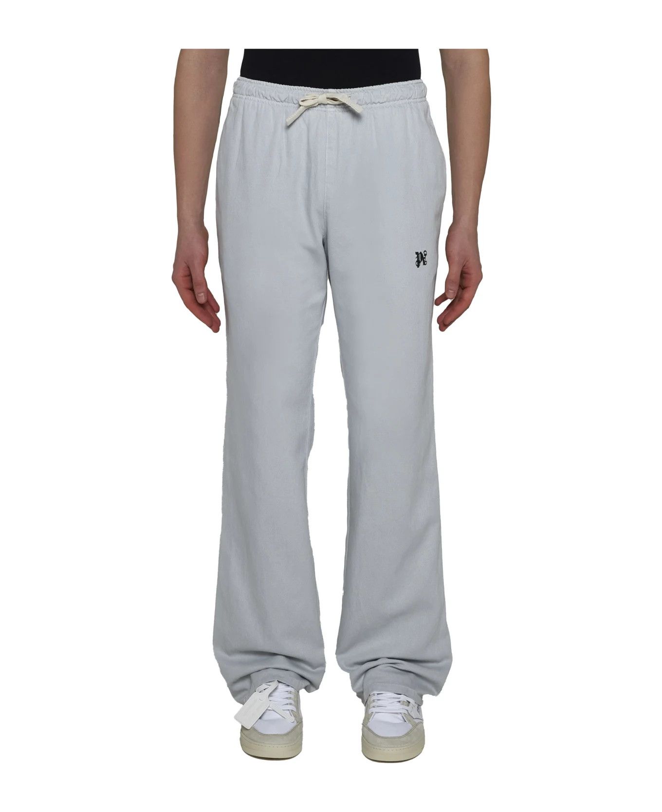 Palm Angels o1y0325 Logo Jogger & Sweatpant in Light Grey Size US 32 / EU 48 - 3 Thumbnail