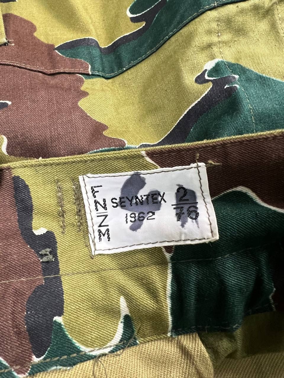 Vintage Old Belgian Jigsaw Camo Pants Seyntex 1962 Belgium cargo Size US 34 / EU 50 - 7 Thumbnail
