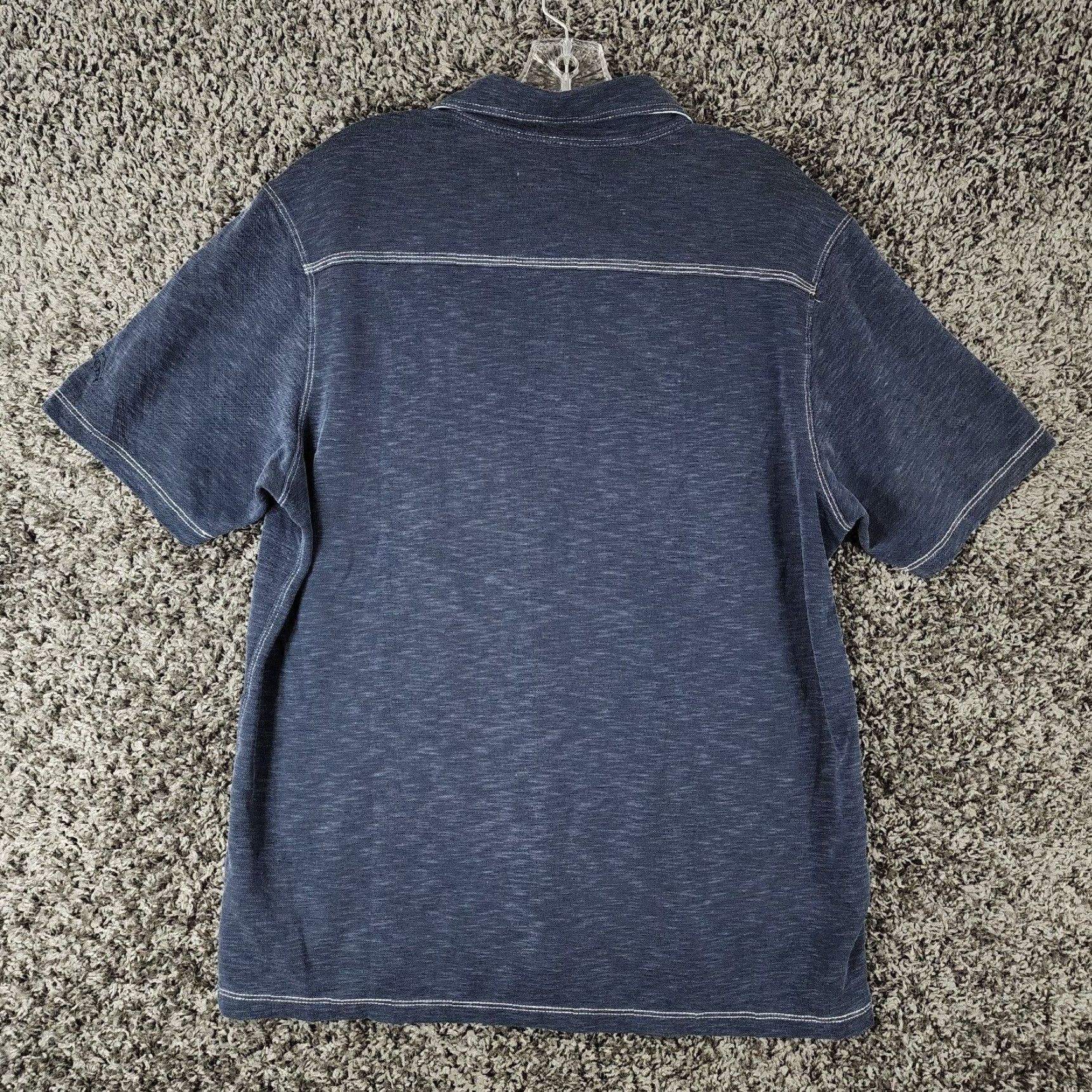 Tommy Bahama Tommy Bahama Polo Shirt Mens Blue Short Sleeve Modal Poly Blend L Regular Size L Size US L / EU 52-54 / 3 - 5 Thumbnail