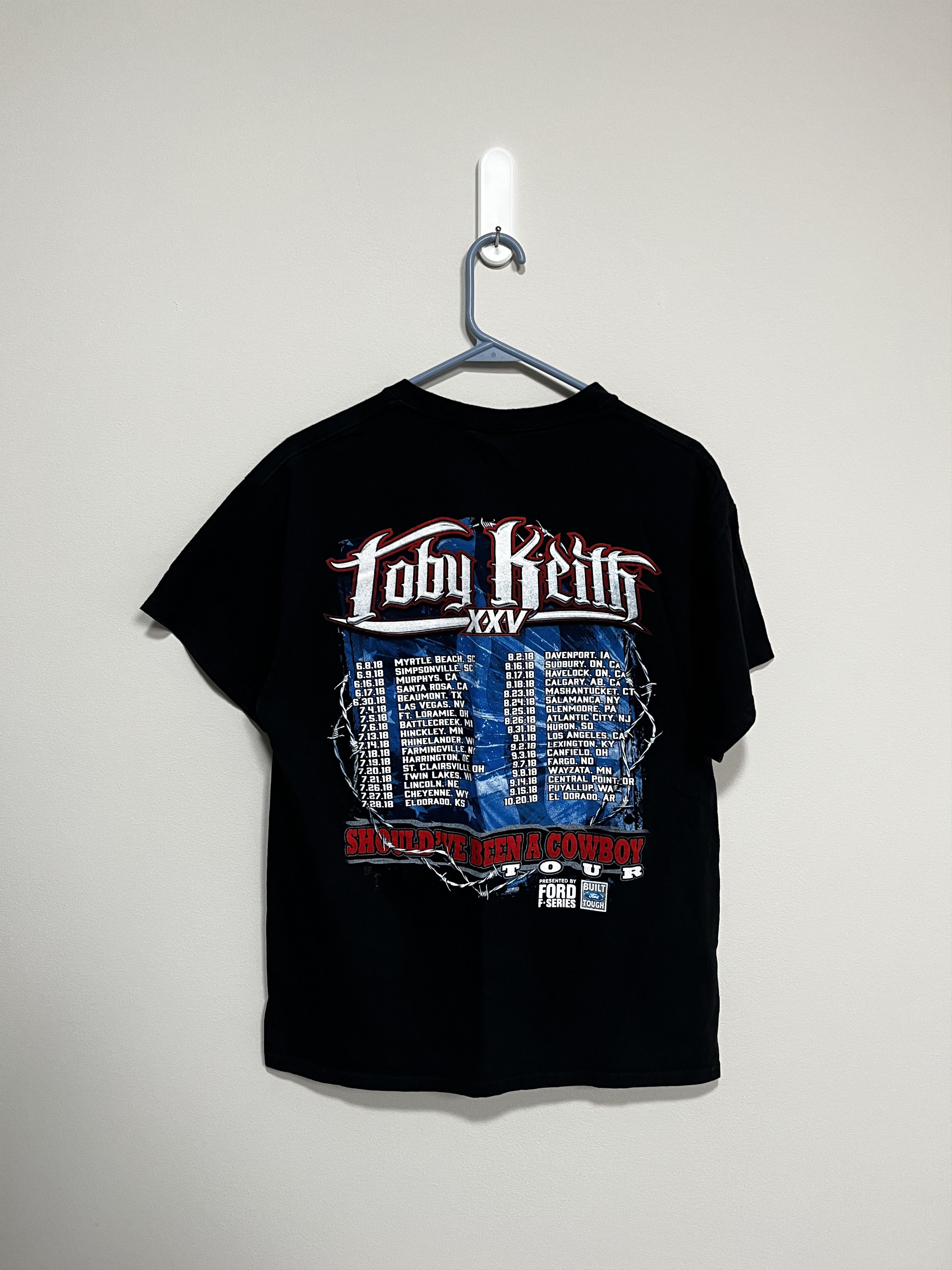 Gildan Toby Keith "Should've Been a Cowwboy XXV Tour 2018" Black L Size US L / EU 52-54 / 3 - 3 Thumbnail