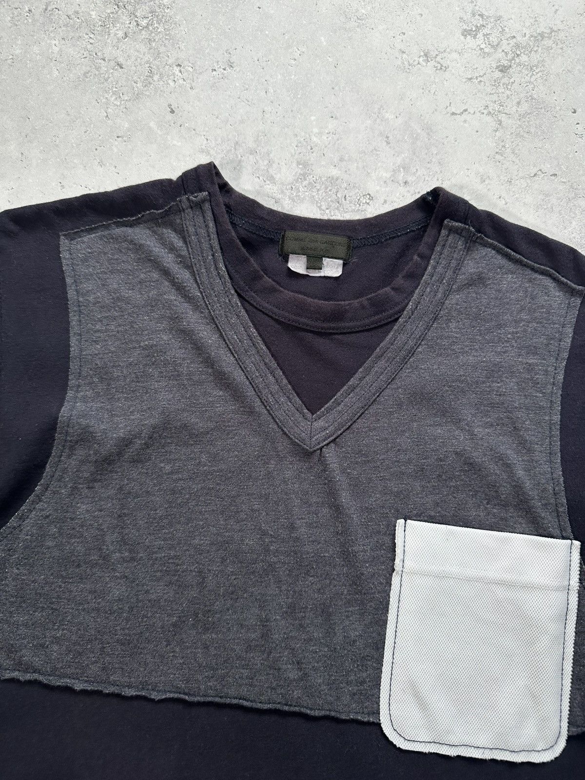 Comme des Garcons Homme Plus Comme des Garçons Homme Plus 2009 Trompe L’oeil Tshirt Size US M / EU 48-50 / 2 - 3 Thumbnail