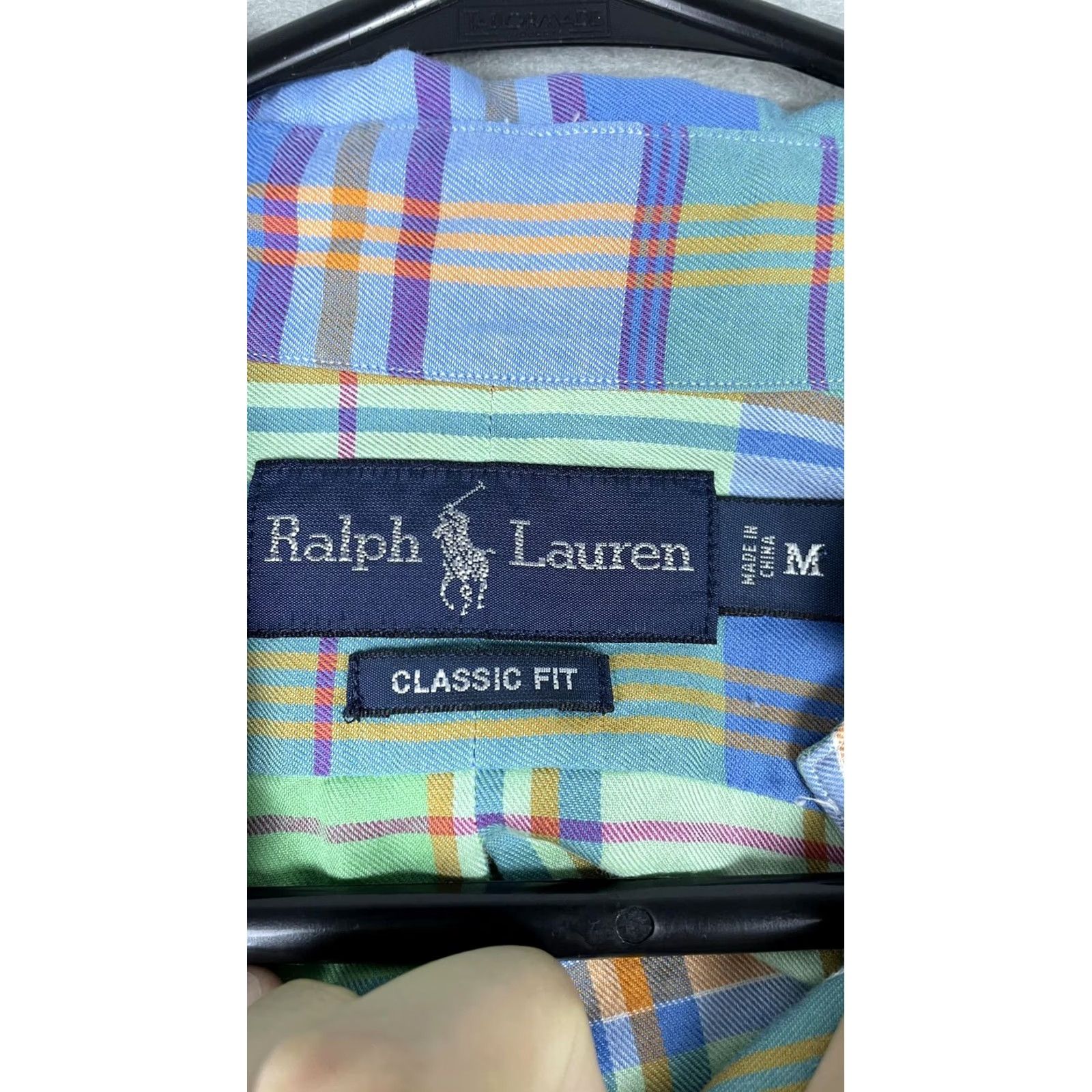 Ralph Lauren Ralph Lauren Shirt Mens Medium Green Plaid Madras Button Down Classic Fit Pony Size US M / EU 48-50 / 2 - 3 Thumbnail