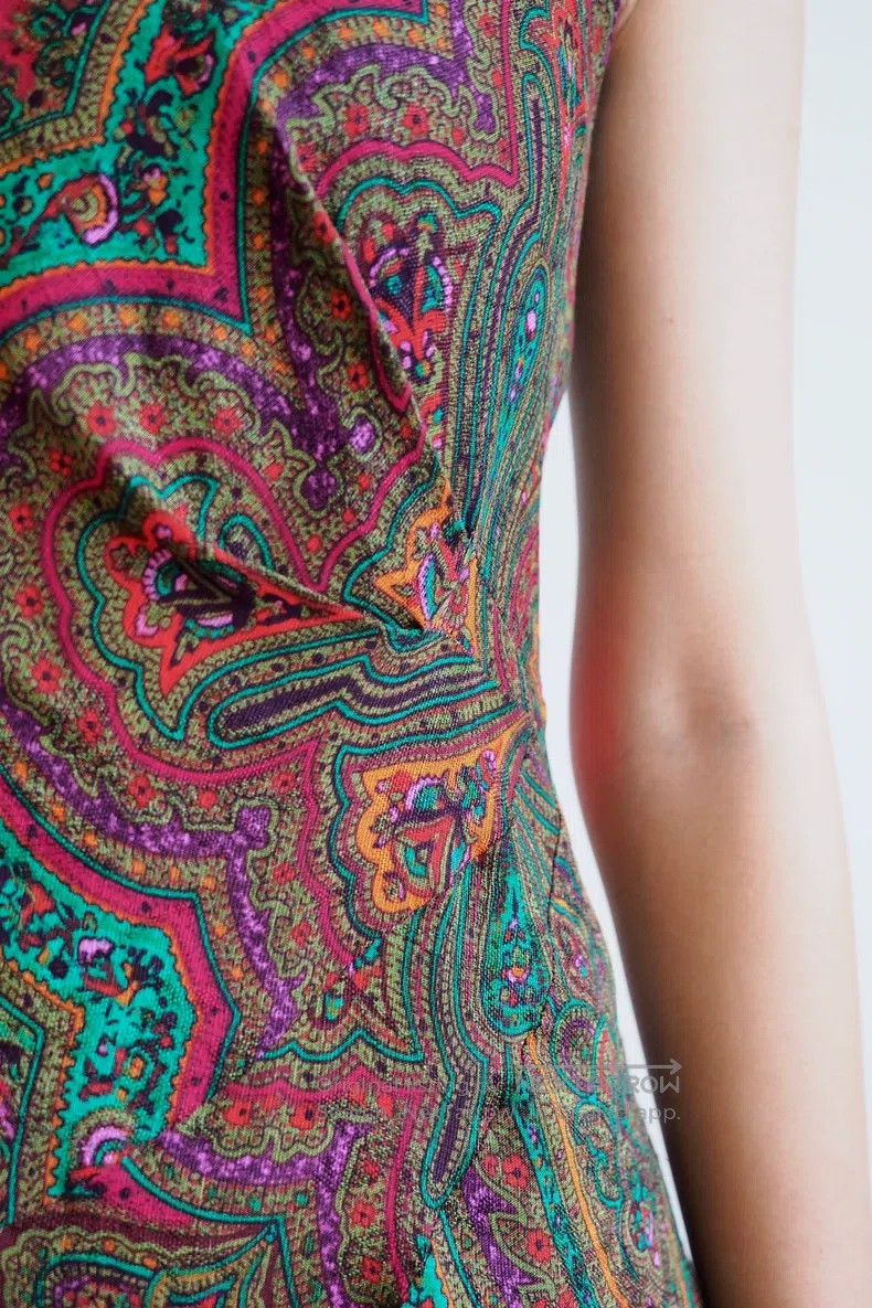 Kenzo Kenzo Paisley Cashew Pattern Linen Vintage Dress Size XS / US 0-2 / IT 36-38 - 8 Thumbnail