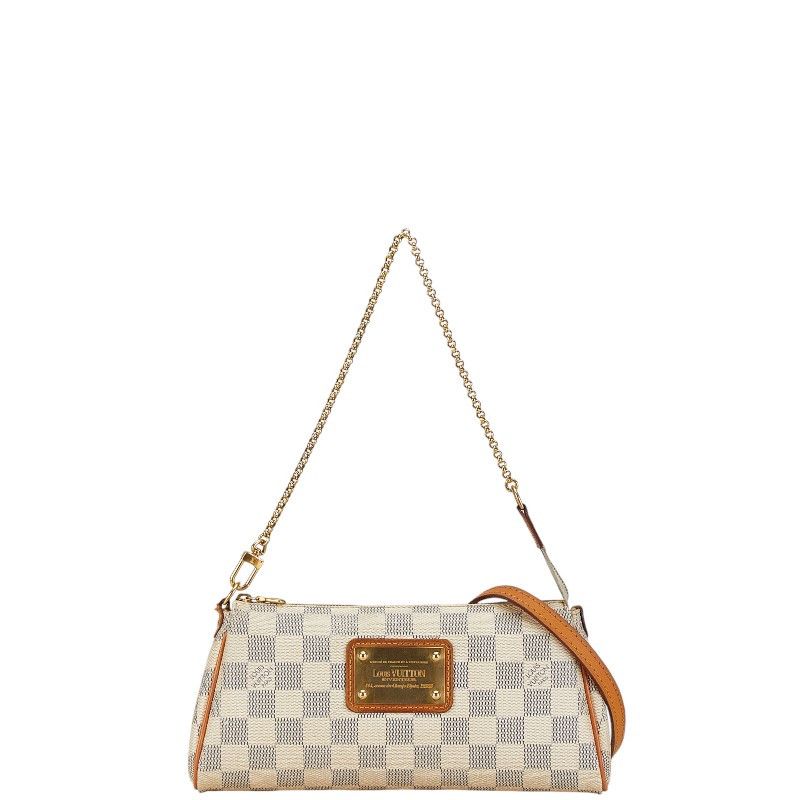 Louis Vuitton Louis Vuitton Louis Vuitton Damier Azur Eva Chain Shoulder Bag Canvas Shoulder Bag N55214 in Good Condition Size ONE SIZE - 1 Thumbnail