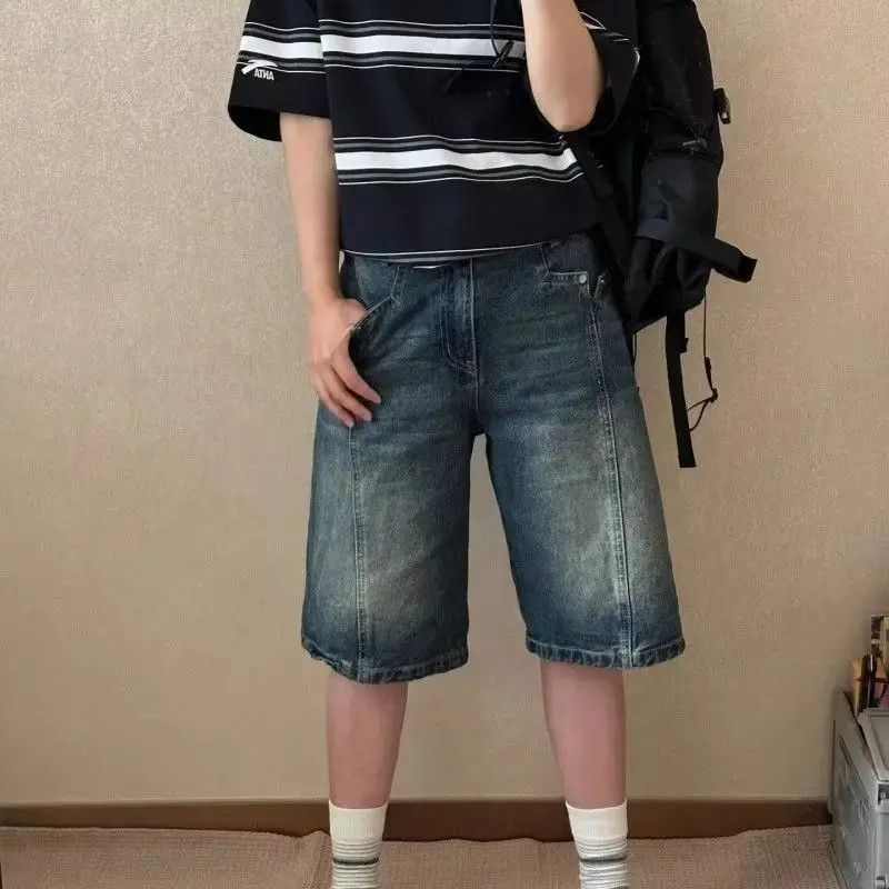 Japanese Brand Retro loose casual denim shorts Size US 32 / EU 48 - 5 Thumbnail