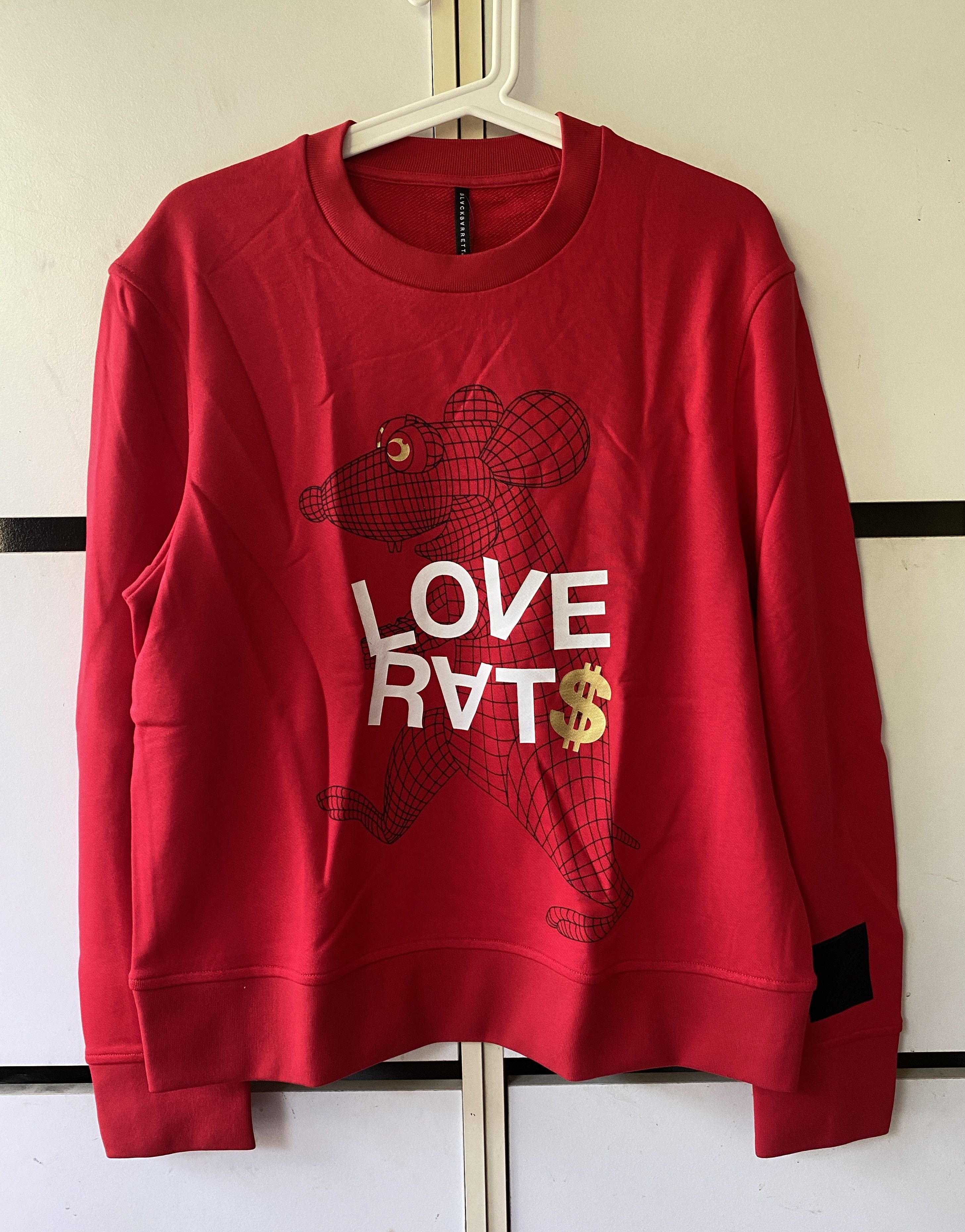 Designer × Neil Barrett NEIL BARRETT 'LOVE RATS' SWEATSHIRT Size S / US 4 / IT 40 - 1 Thumbnail