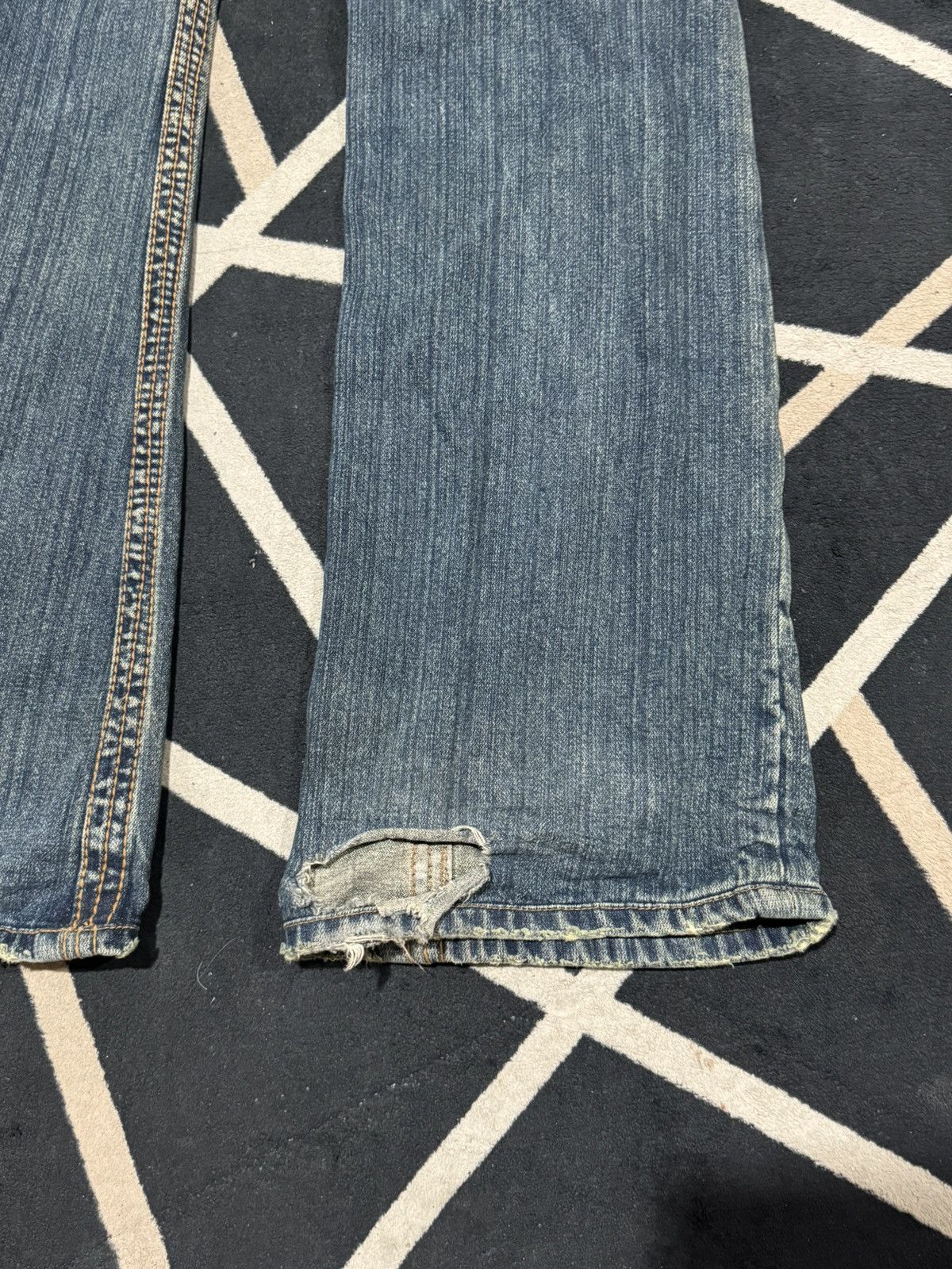 Tornado Mart Flare Denim Distressed Japanese Styled Size US 29 - 4 Thumbnail