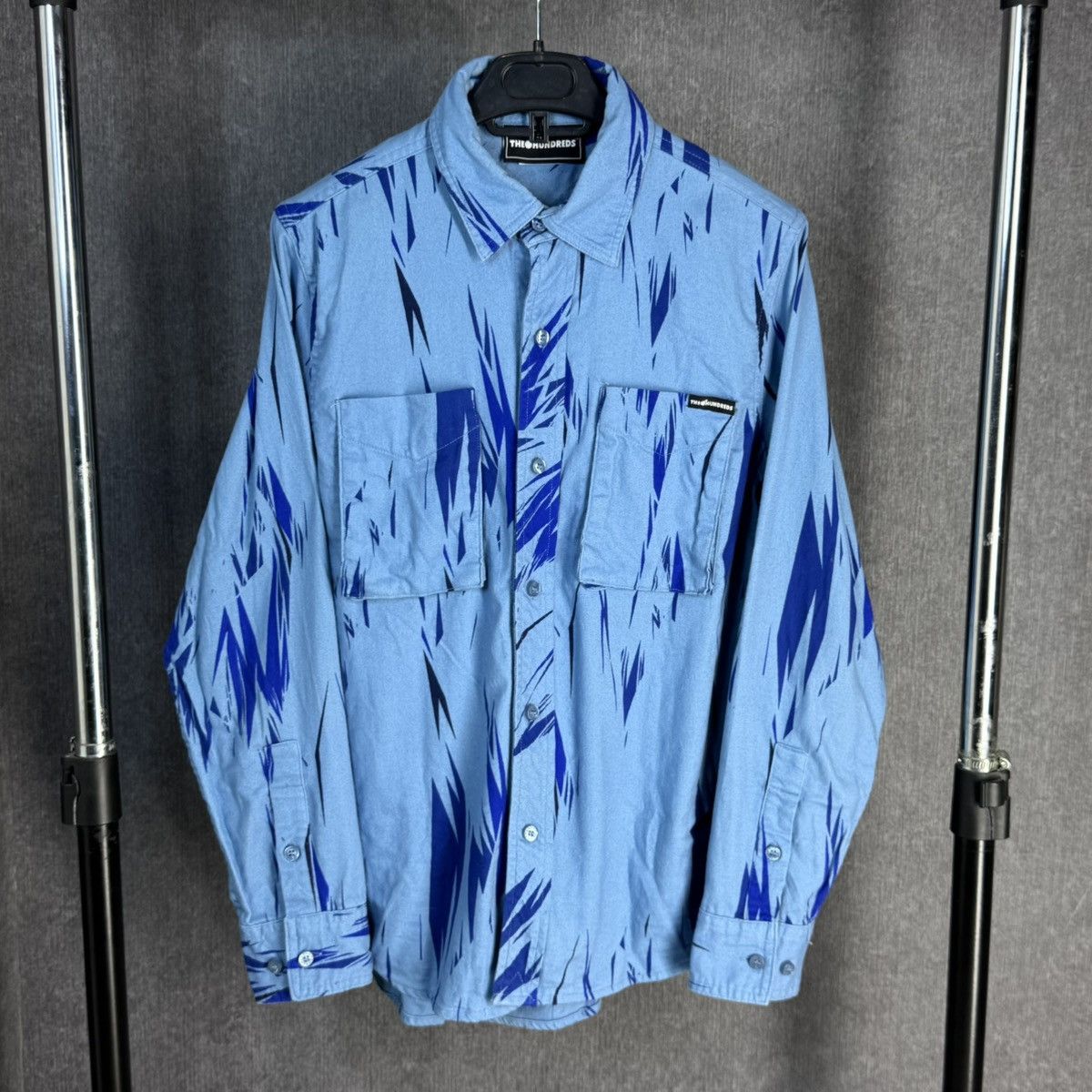 The Hundreds The Hundreds Jags Pattern Flannel Button Up Shirt S Y2K Size US S / EU 44-46 / 1 - 1 Thumbnail