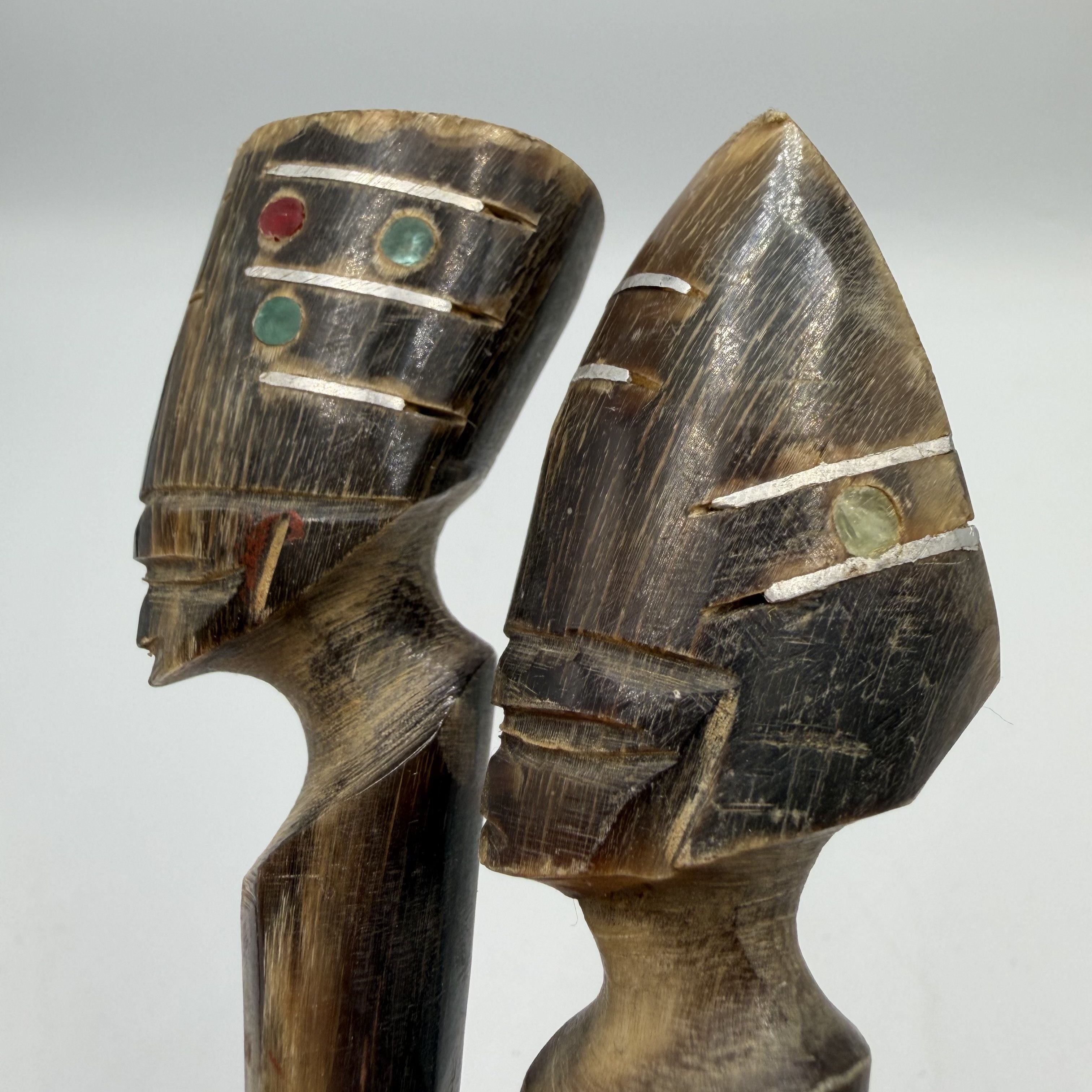 Vintage Pair Vintage African Tribal Ceremonial Staffs Carved Size ONE SIZE - 7 Thumbnail