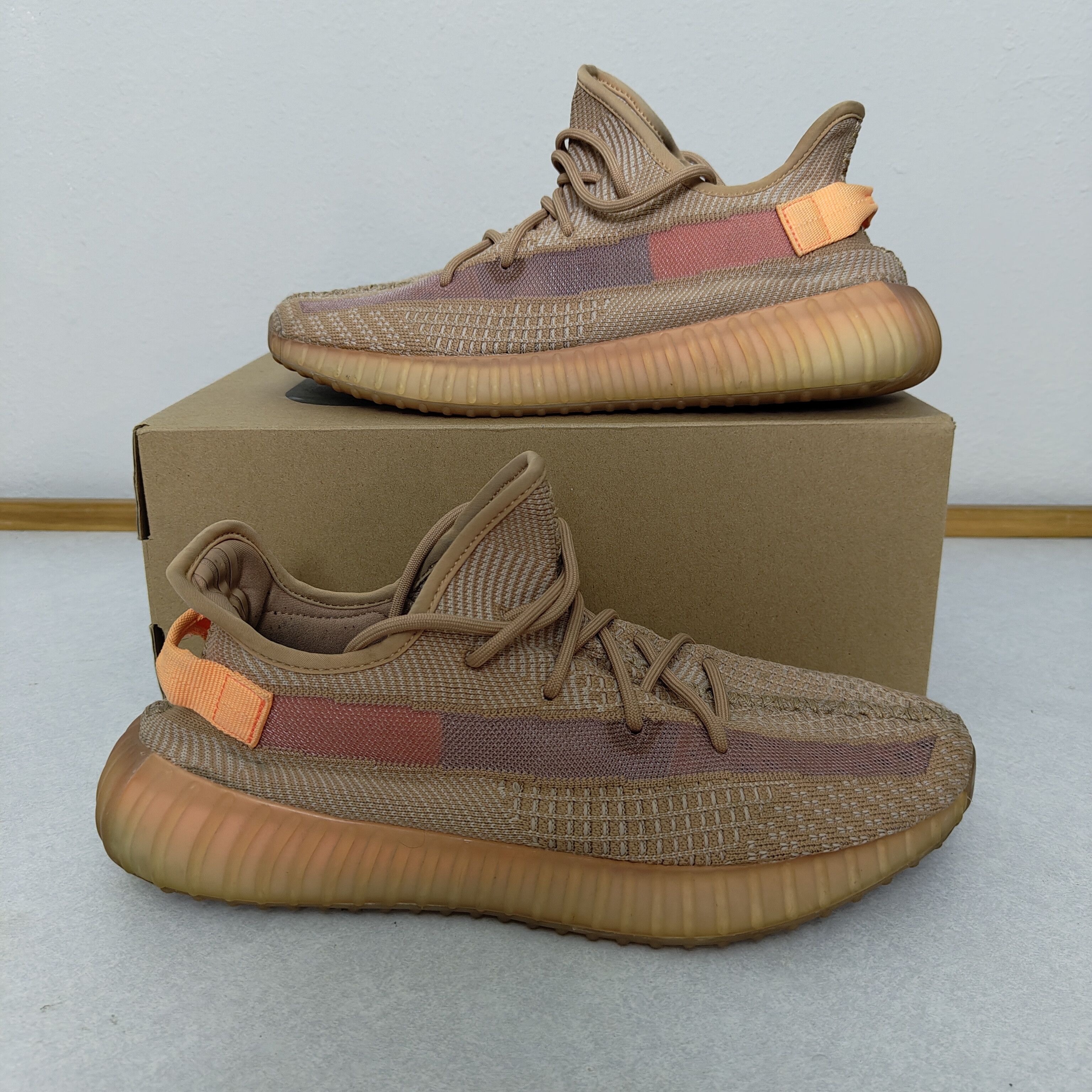 Yeezy Adidas Yeezy Boost 350 V2 Clay Orange OG EG7490 Size US 13 / EU 46 - 2 Thumbnail