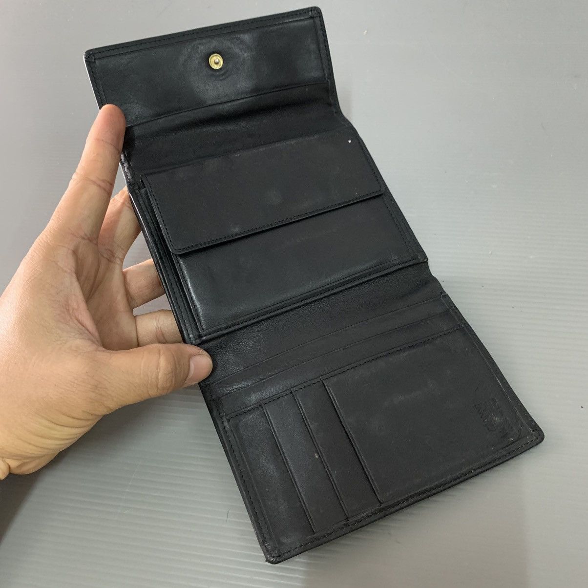 Versace Gianni Versace Black Leather Wallet Size ONE SIZE - 8 Thumbnail