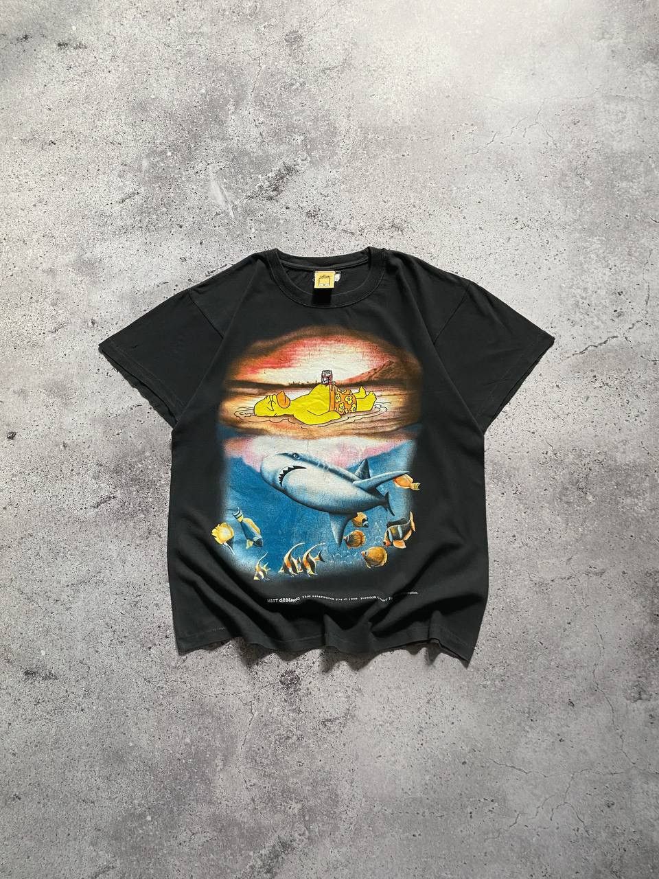 The Simpsons × Vintage VINTAGE 1999 THE SIMPSONS HOMER SHARK MOVIE T SHIRT RARE Size US M / EU 48-50 / 2 - 1 Thumbnail