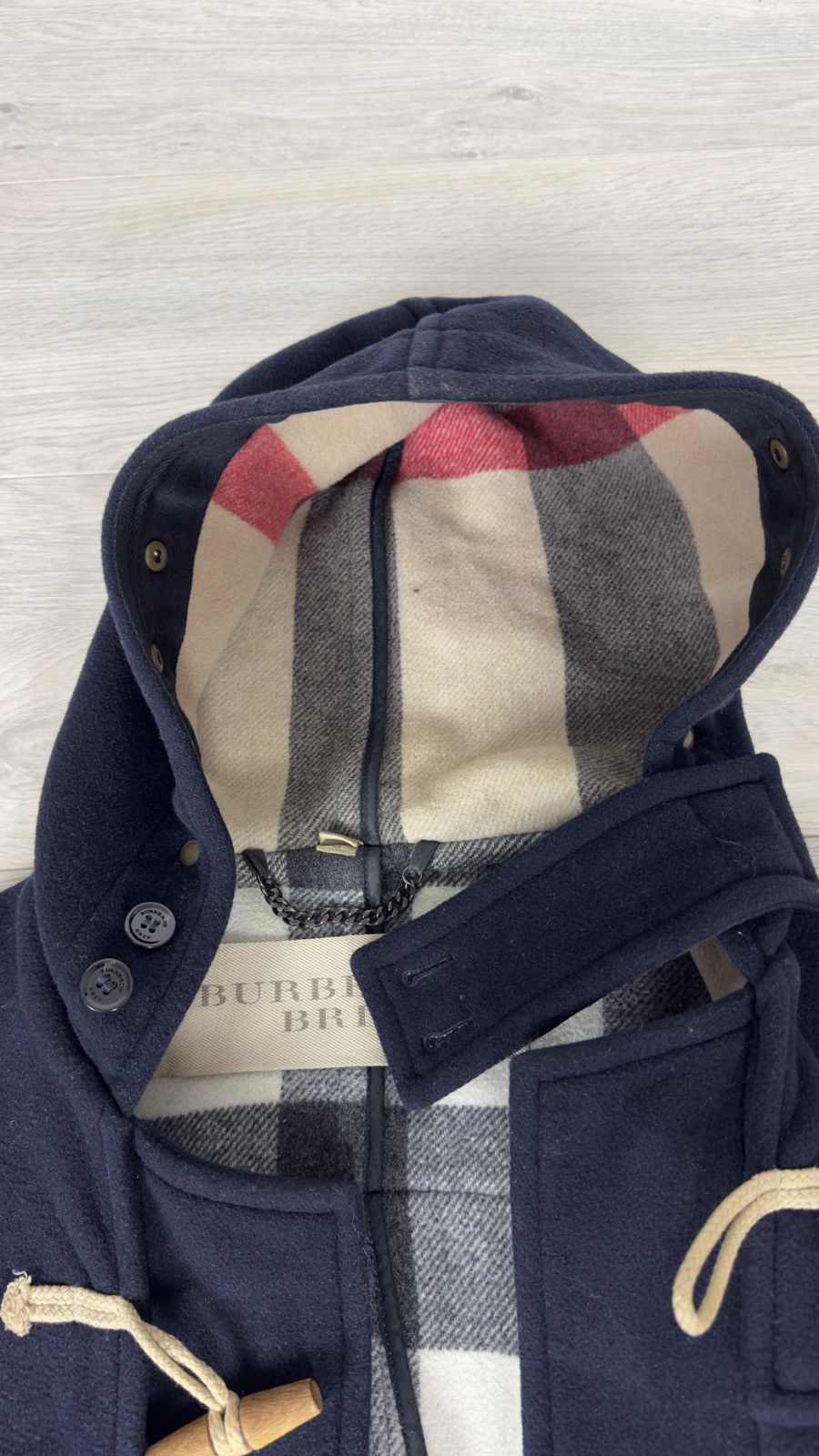 Burberry Burberry Brit Nova Check Duffle Coat Size US M / EU 48-50 / 2 - 15 Thumbnail