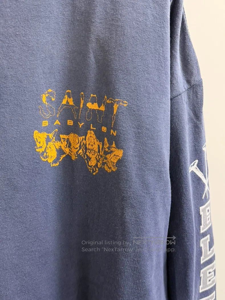 Saint Michael Saint Michael Round Neck Washed Long Sleeve Size US XL / EU 56 / 4 - 4 Thumbnail