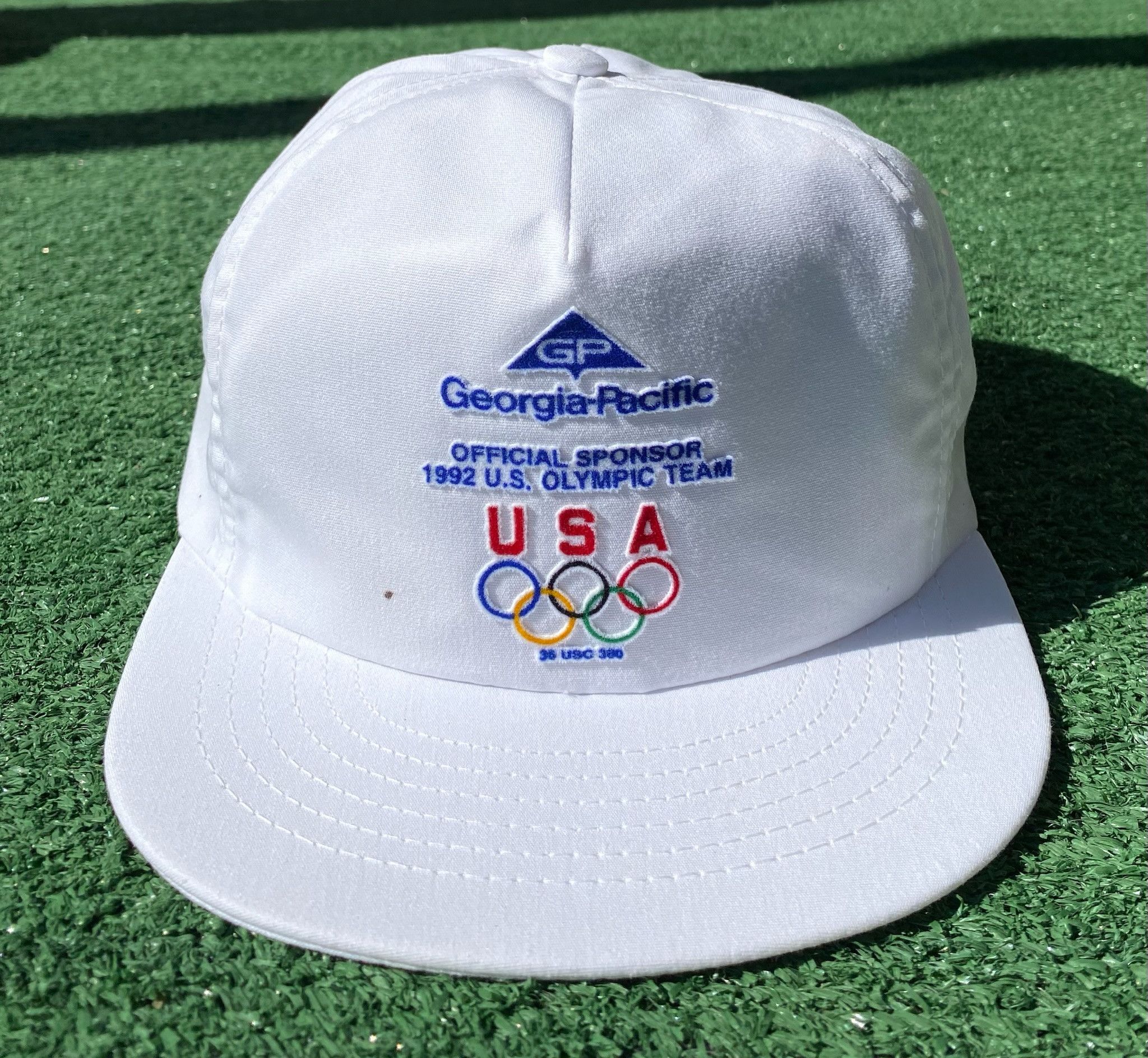 Vintage 1992 U.S. Olympic Team Georgia Pacific Sponsor Snapback Hat Size ONE SIZE - 1 Thumbnail