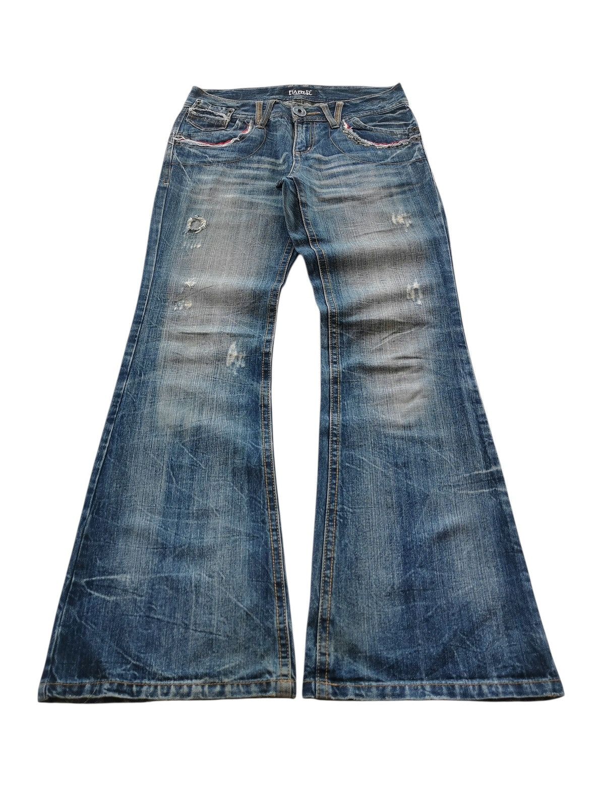 Le Grande Bleu (L.G.B.) Fiappar Distressed Flare Jeans 🔹LGB Inspire Size US 30 / EU 46 - 2 Thumbnail
