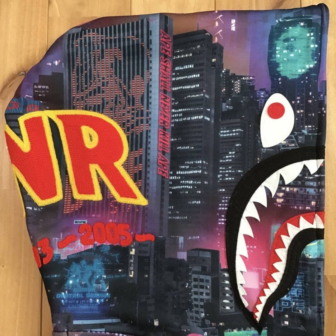 Bape BAPE NEON TOKYO Shark Full Zip Hoodie a bathing ape Size US L / EU 52-54 / 3 - 4 Thumbnail
