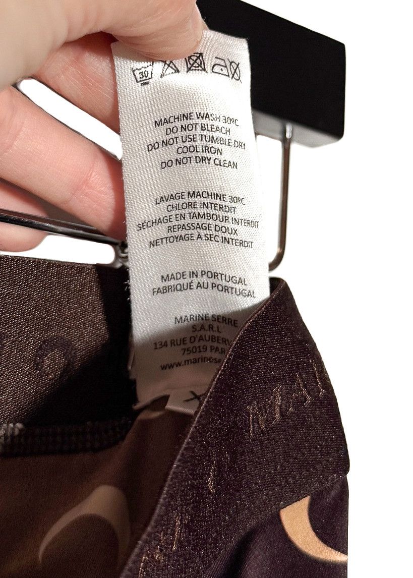 Marine Serre Marine Serre Borderline Brown Moon Crescent Leggings Size 26" / US 2 / IT 38 - 9 Thumbnail