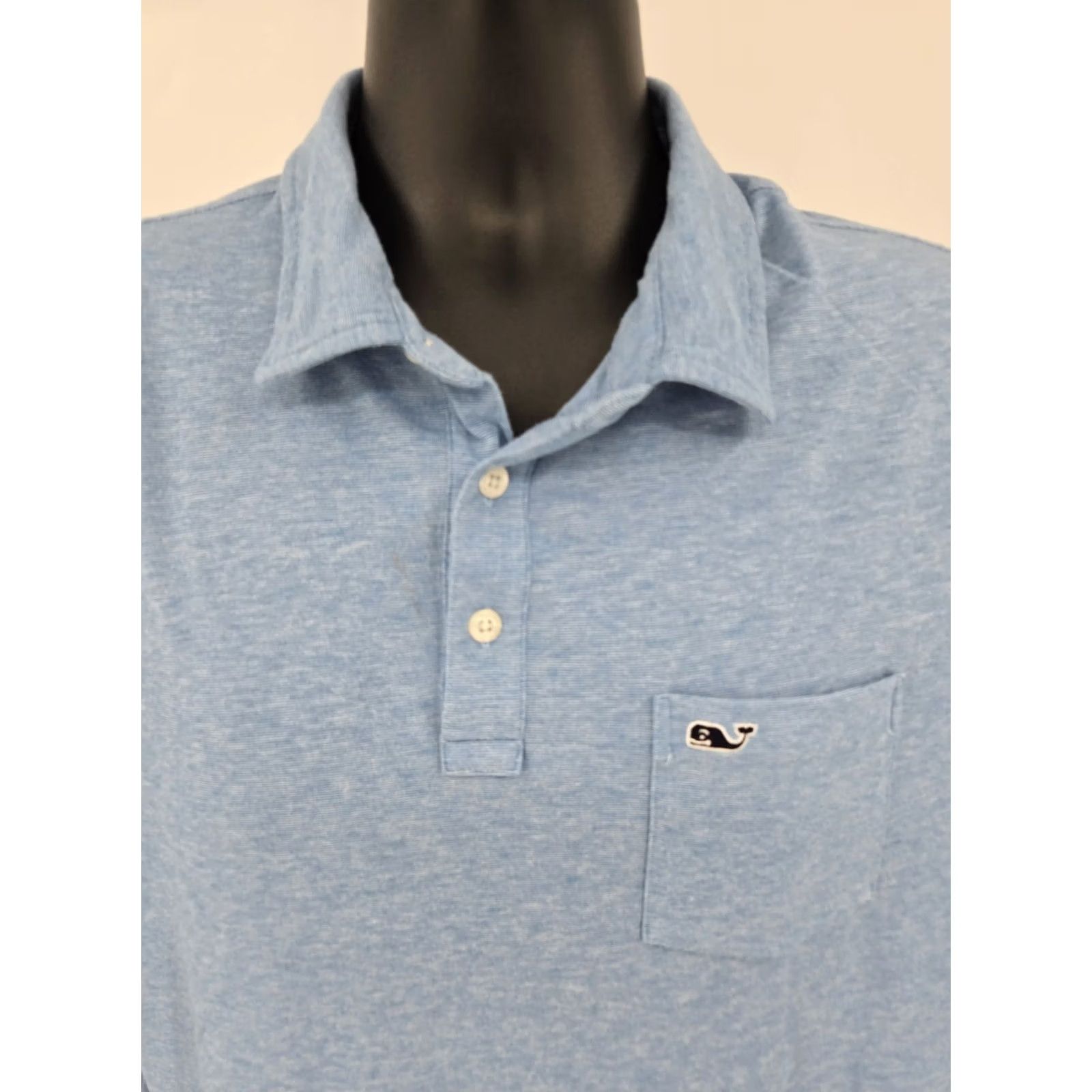 Vineyard Vines Vineyard Vines Polo Shirt Large Blue Golf Short Sleeve Casual Cotton Men Size US L / EU 52-54 / 3 - 3 Thumbnail