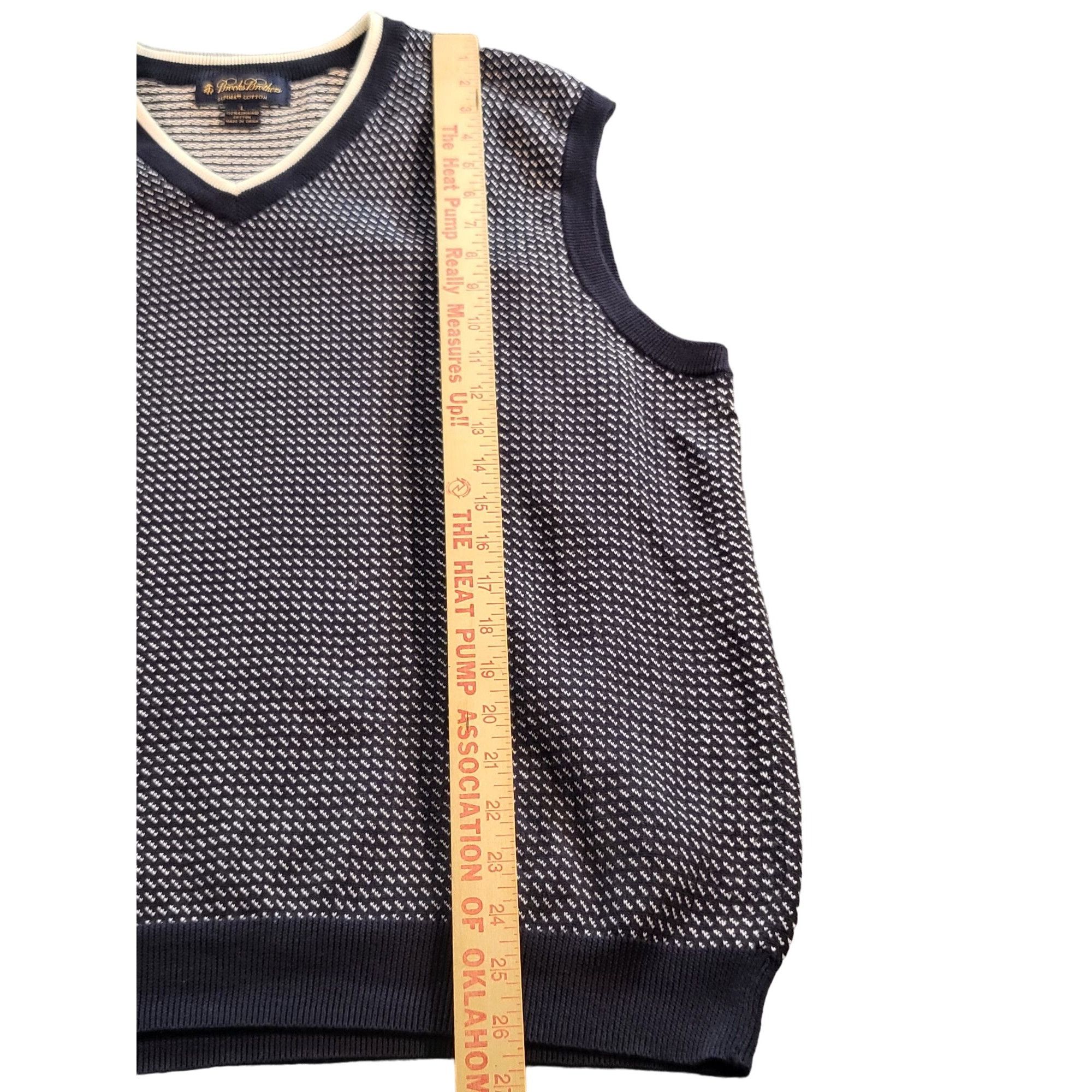 Brooks Brothers Brooks Brothers 346 Supima Cotton Sleeveless Sweater Men Sz Size US L / EU 52-54 / 3 - 3 Thumbnail