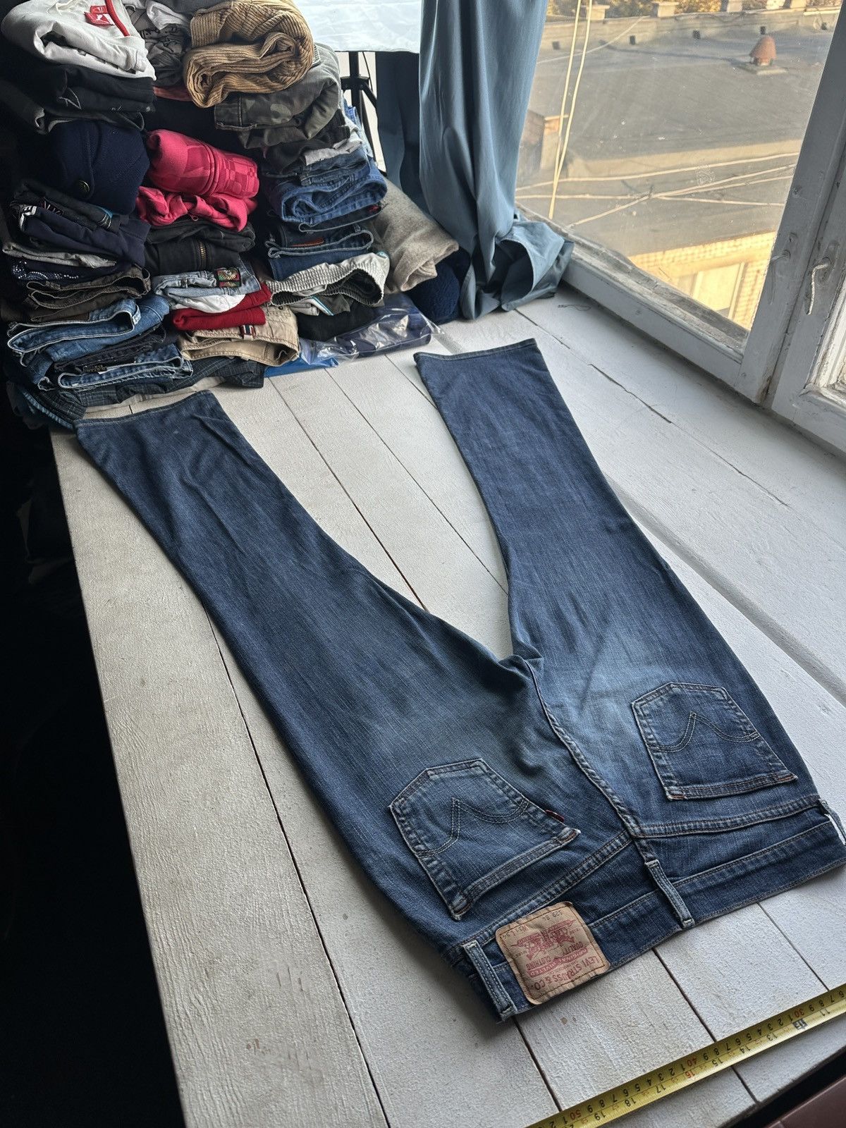 Levi's BOOTCUT🚨Vintage 90s Levis Jeans 528 84 Light Wash Denim Size 29" - 7 Thumbnail