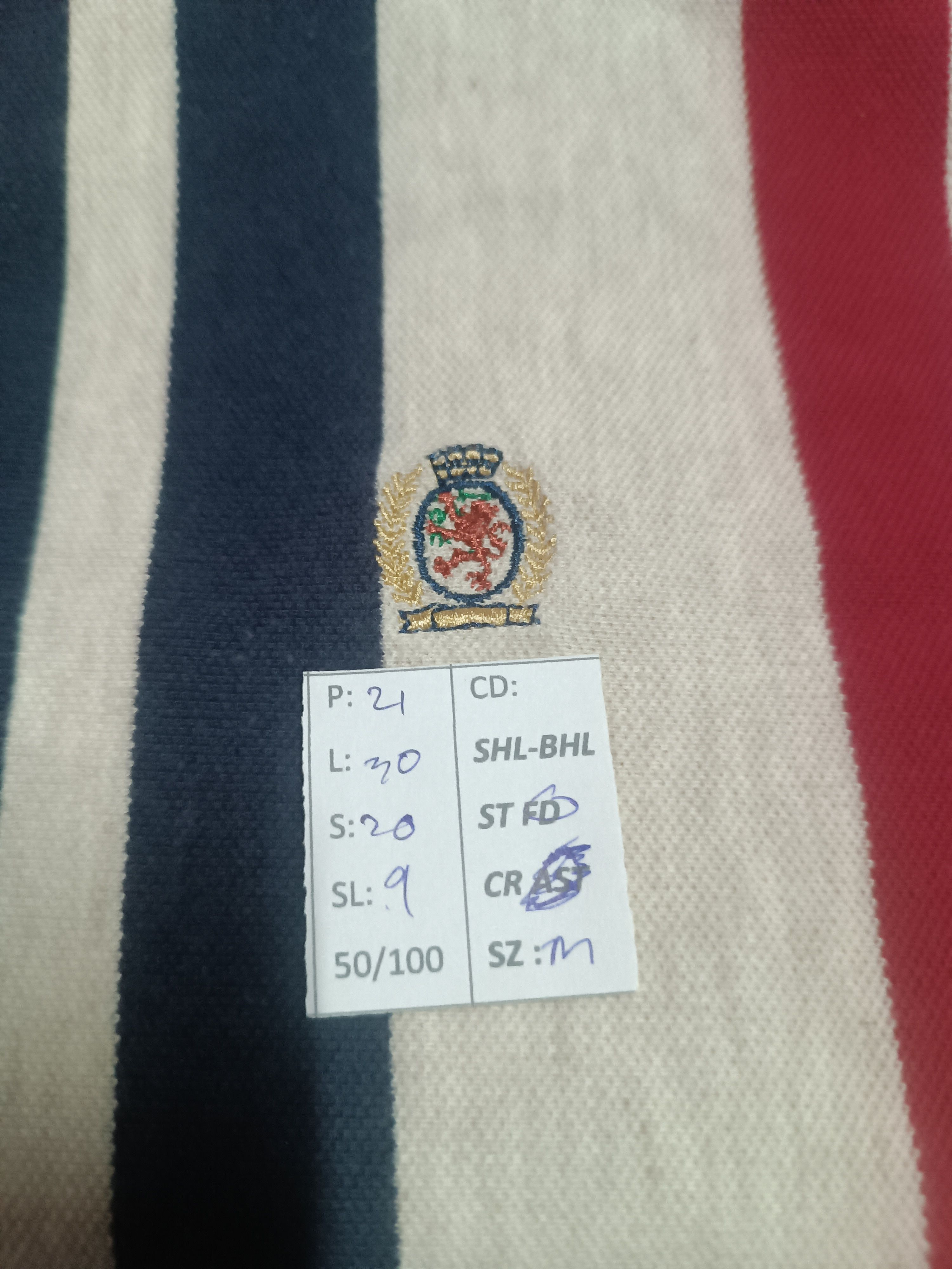 Tommy Hilfiger VINTAGE 90'S TOMMY HILFIGER STRIPE POLO VERY RARE PIECE Size US M / EU 48-50 / 2 - 19 Thumbnail