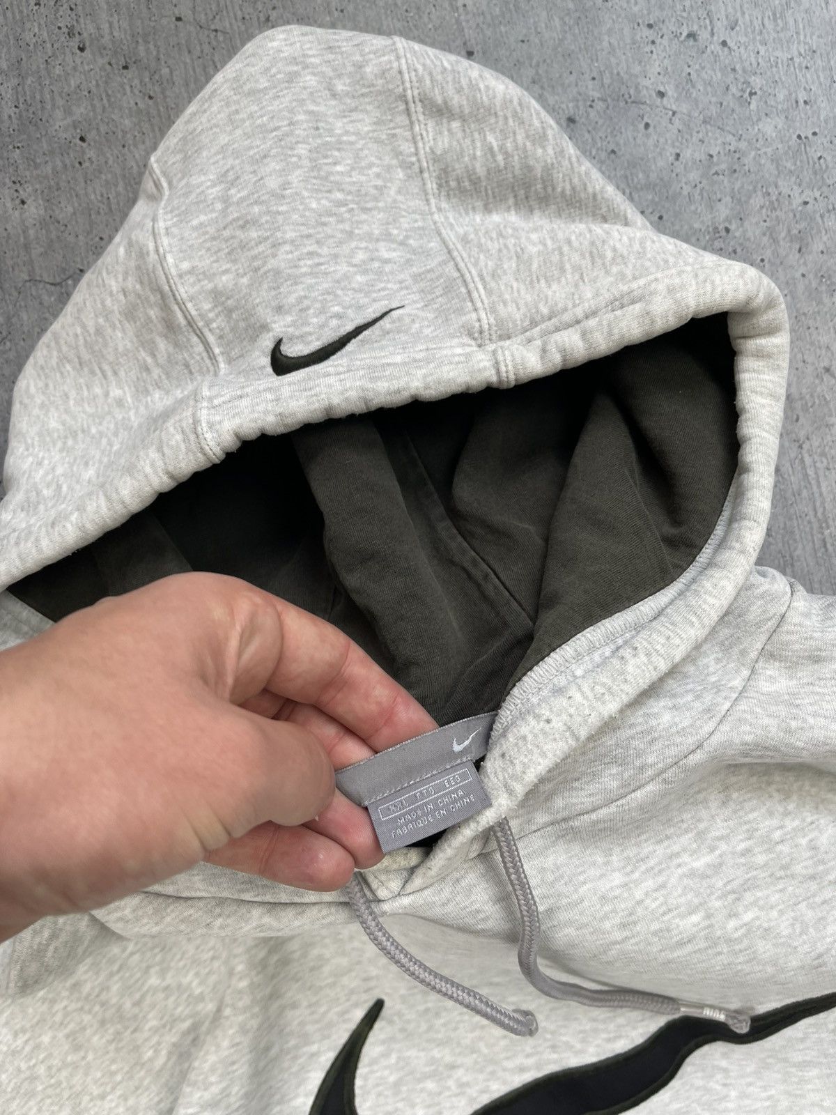 Nike × Vintage Vintage Nike center swoosh hoodie worn by Travis Scott y2k Size US XXL / EU 58 / 5 - 11 Thumbnail