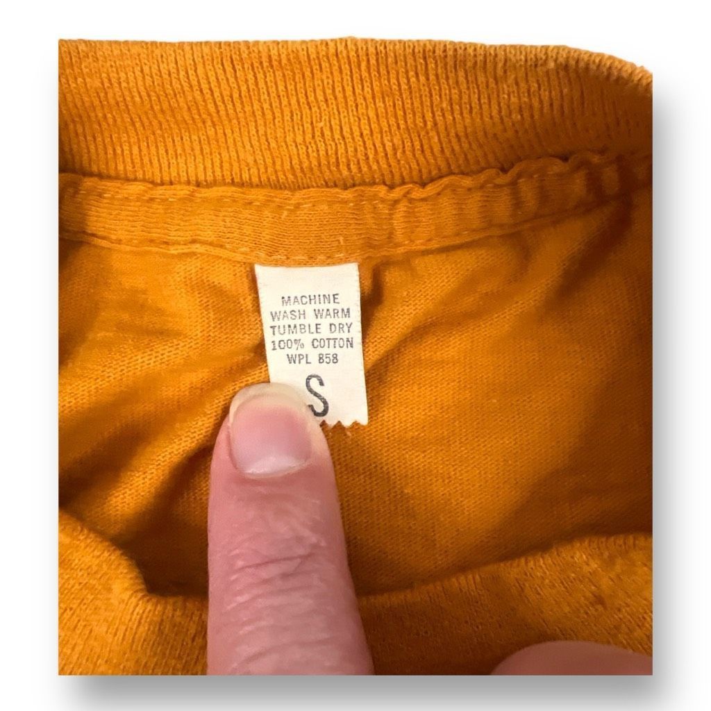 Other Vintage Orange Yellow Single Stitch T Shirt Size Small Size US S / EU 44-46 / 1 - 5 Thumbnail