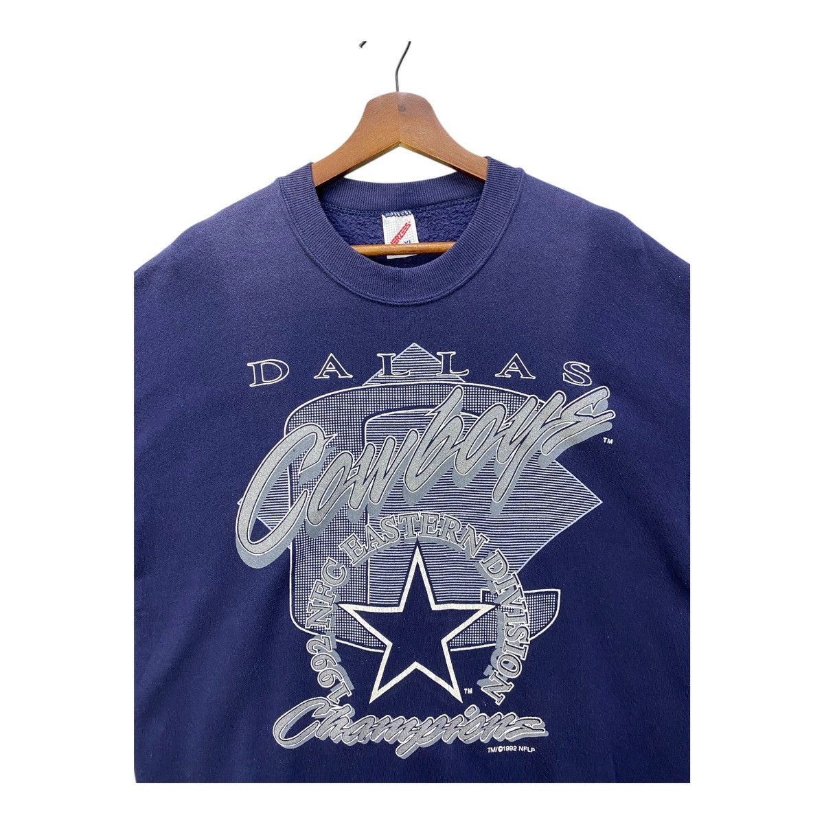 NFL Vintage 90s Dallas Cowboys Sweatshirt 1993 NFL Made In USA Size US XL / EU 56 / 4 - 2 Thumbnail