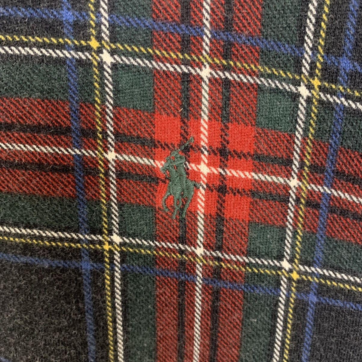 Polo Ralph Lauren × Vintage Polo by Ralph Lauren Tartan Checkered Sweatshirt Crewneck Size US M / EU 48-50 / 2 - 6 Thumbnail