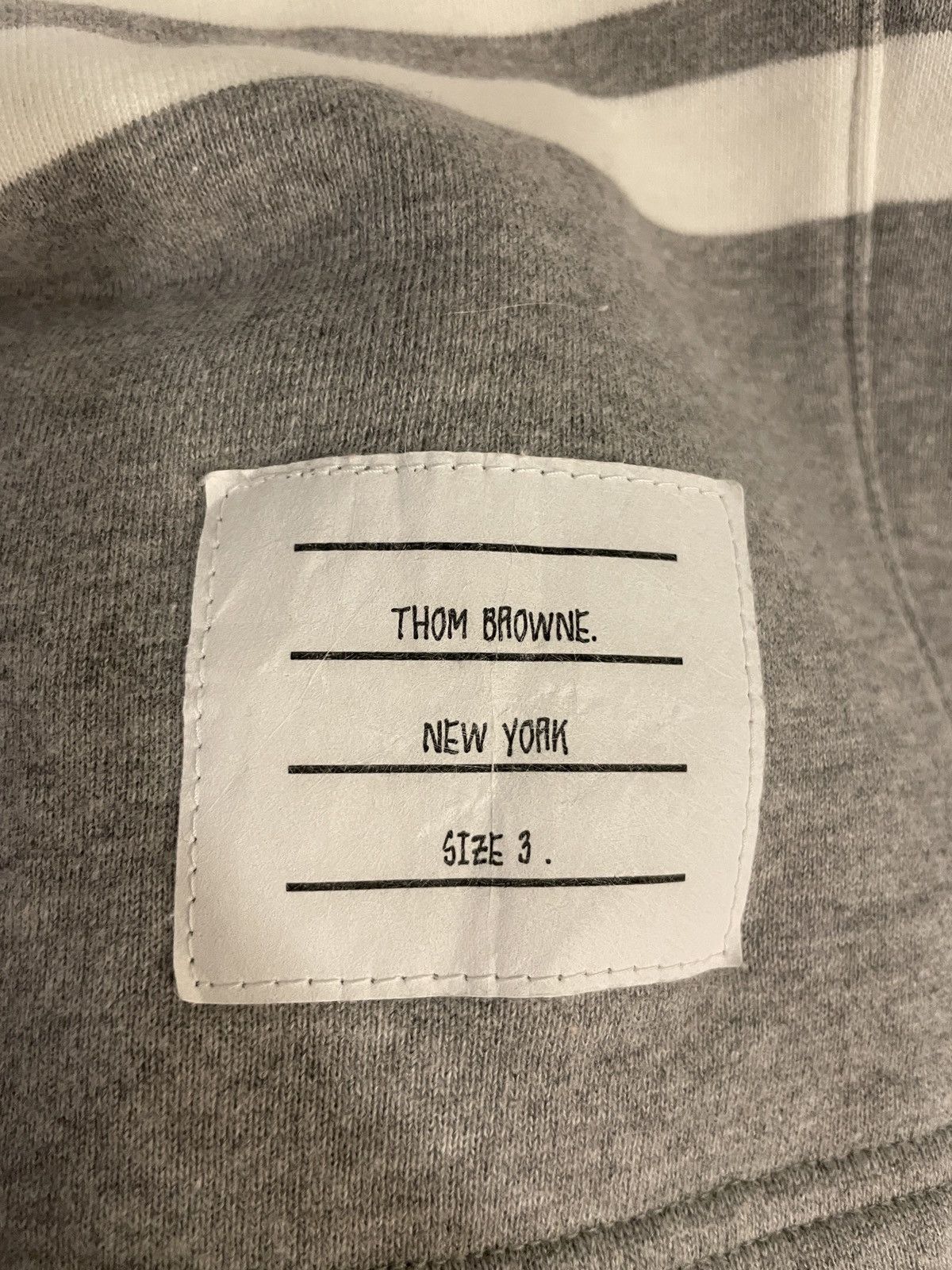 Thom Browne Thom Browne Grey Classic Engineered 4 Bar sweat shirt Size US 34 / EU 50 - 4 Thumbnail
