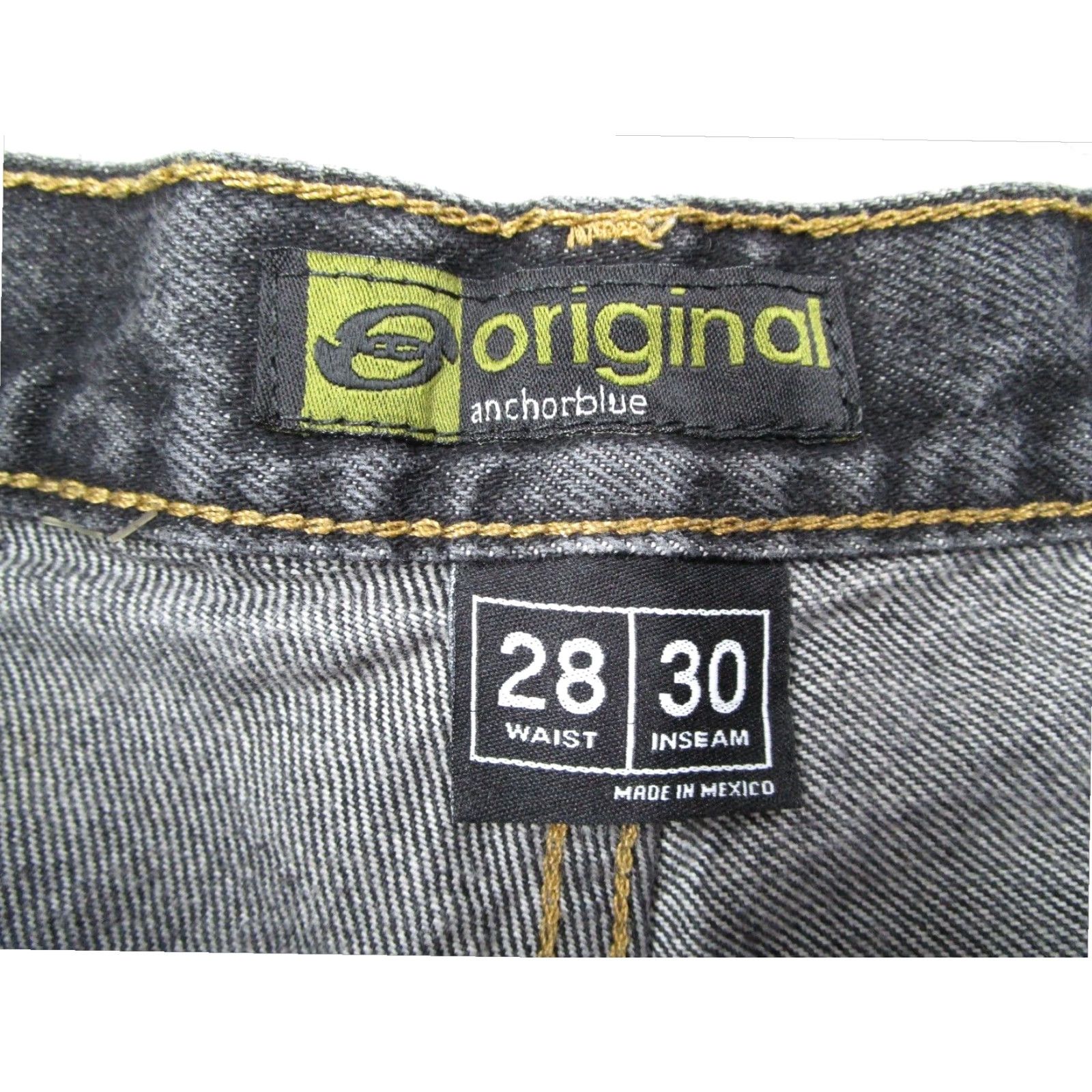 Anchor Blue VINTAGE Anchor Blue Black Original Straight Denim Jeans Mens 28x30 Regular Size US 28 / EU 44 - 3 Thumbnail