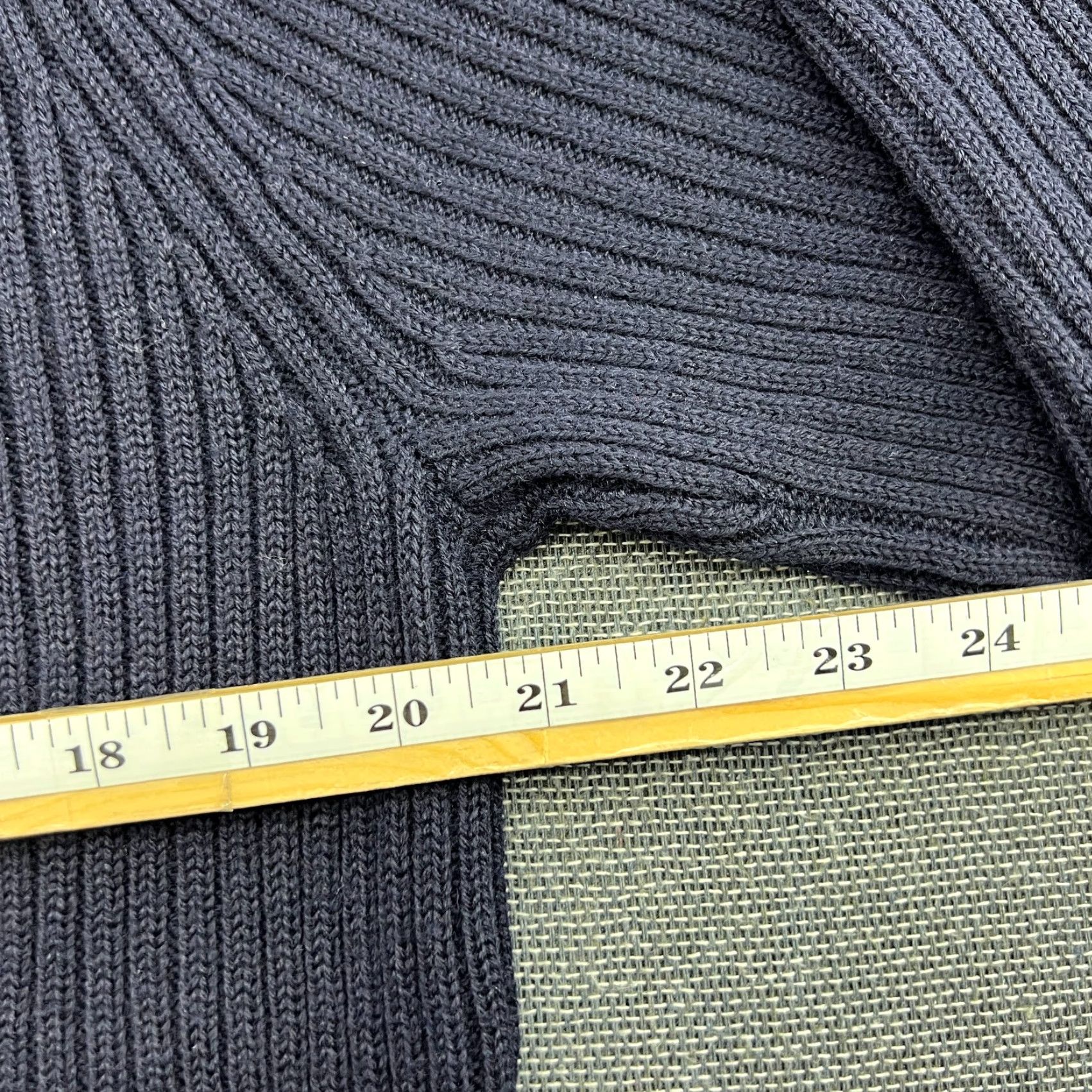 Acne Studios Acne Studios Men Wool Sweater XL Crewneck Navy Blue Ribbed Heavy Pullover Knit 90s? Size US XL / EU 56 / 4 - 8 Thumbnail